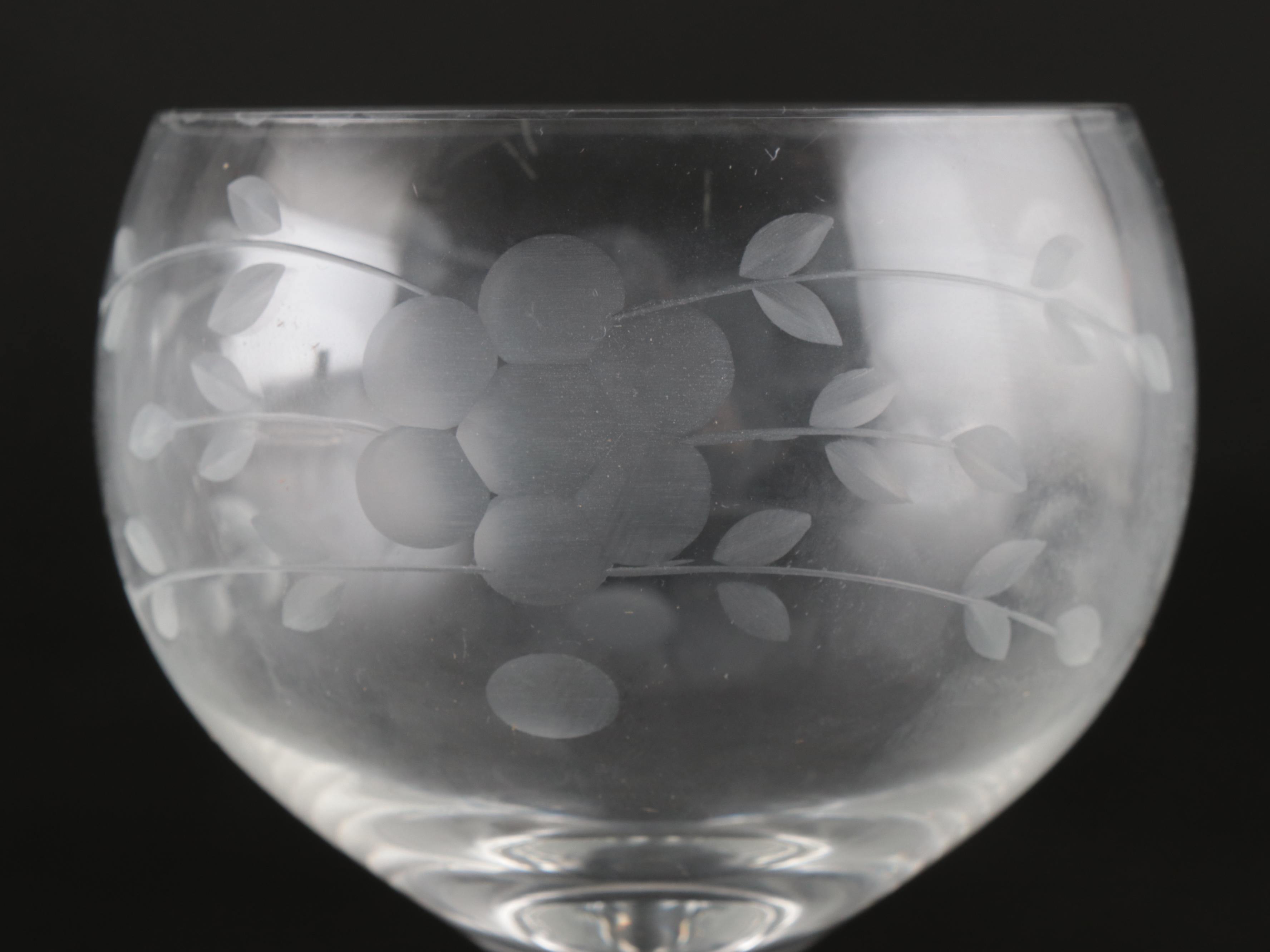 English Silver MFG Co. Silver Plate Tray with Wine Glasses and Pitcher