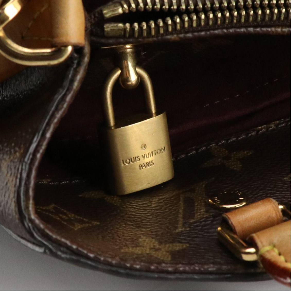 Louis Vuitton Montaigne MM Bag in Monogram Canvas and Vachetta Leather Trim