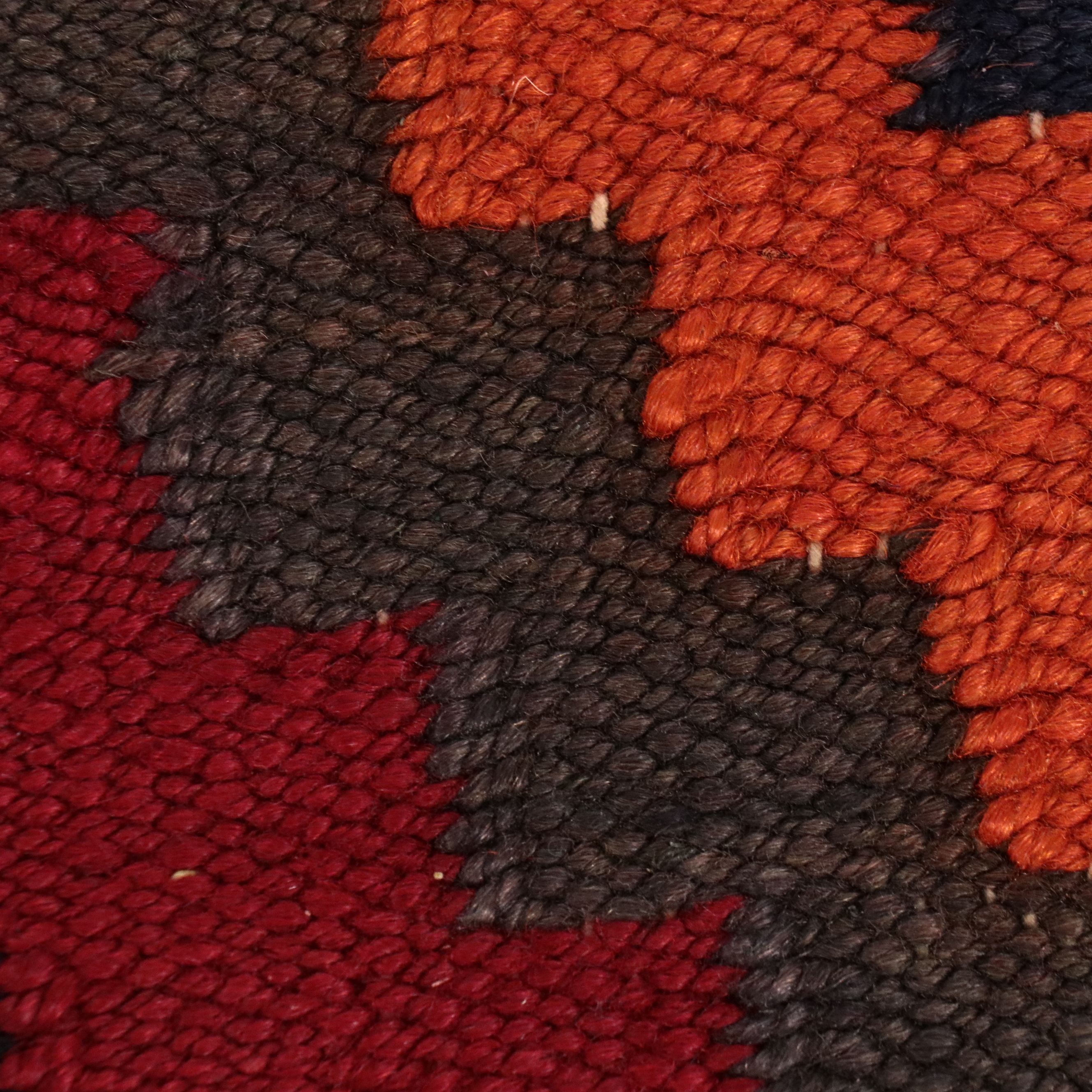 4'9 x 10'10 Handwoven Turkish Village Style Kilim Long Rug