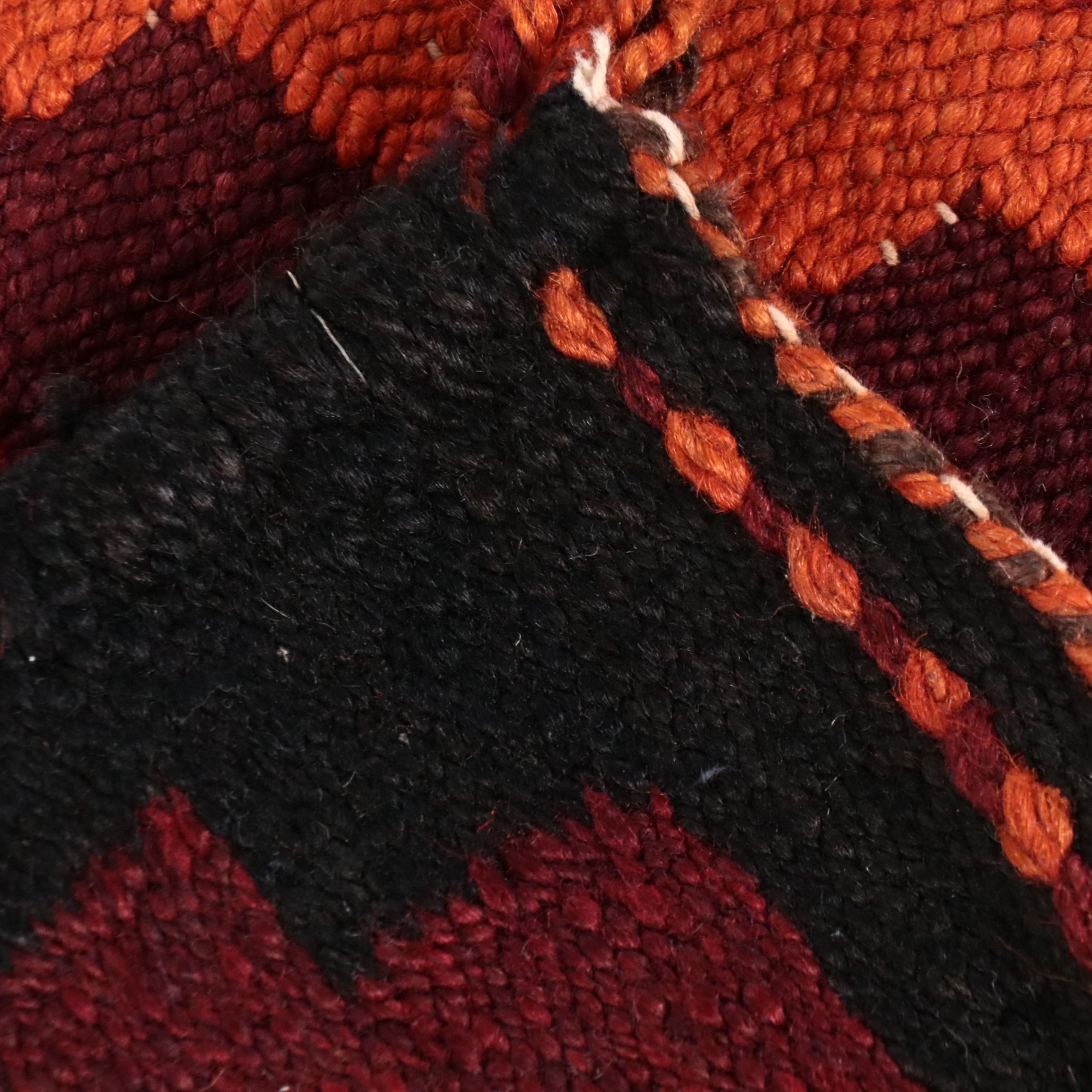 4'9 x 10'10 Handwoven Turkish Village Style Kilim Long Rug