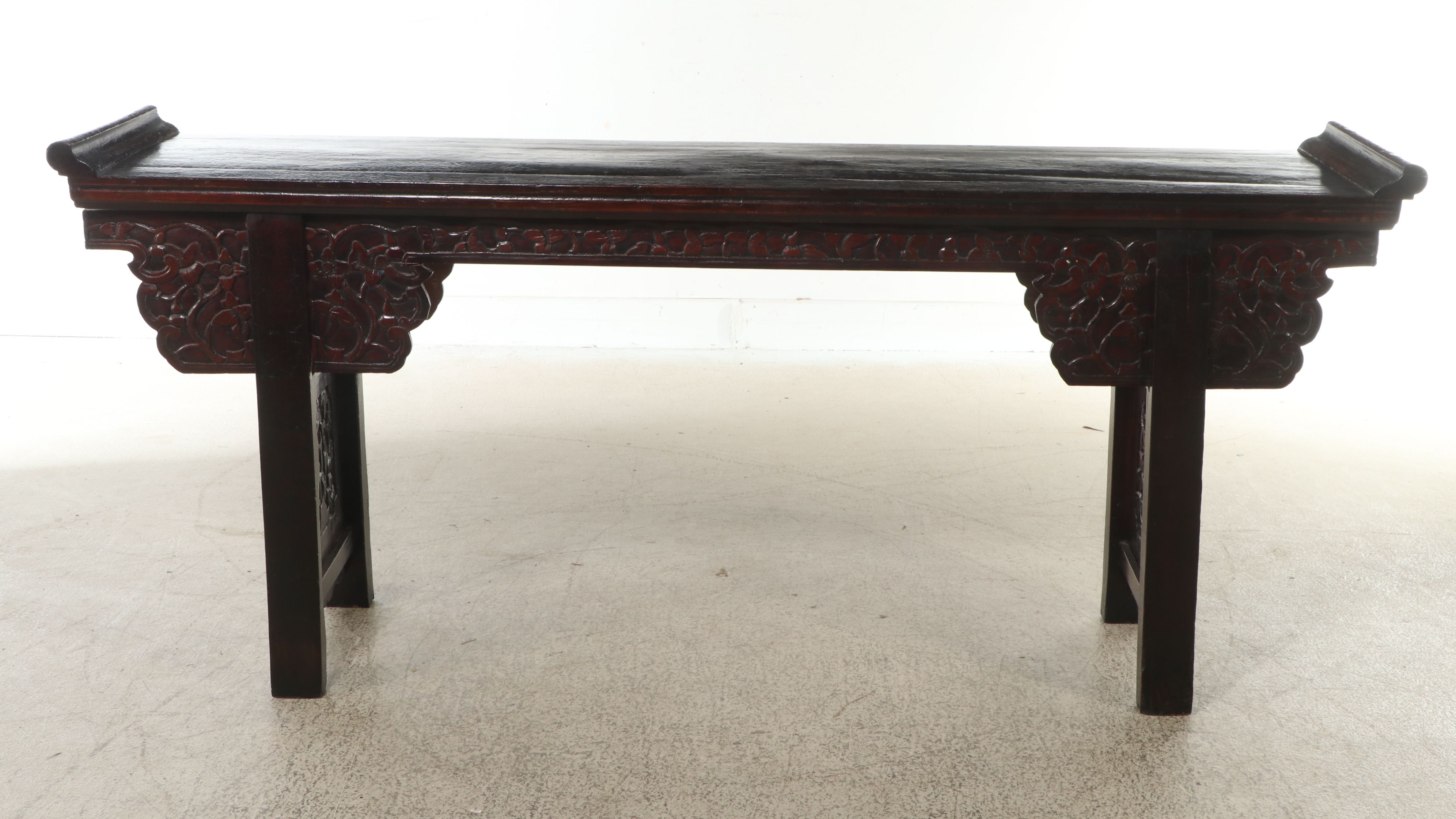 Chinese Carved Wood Altar Table