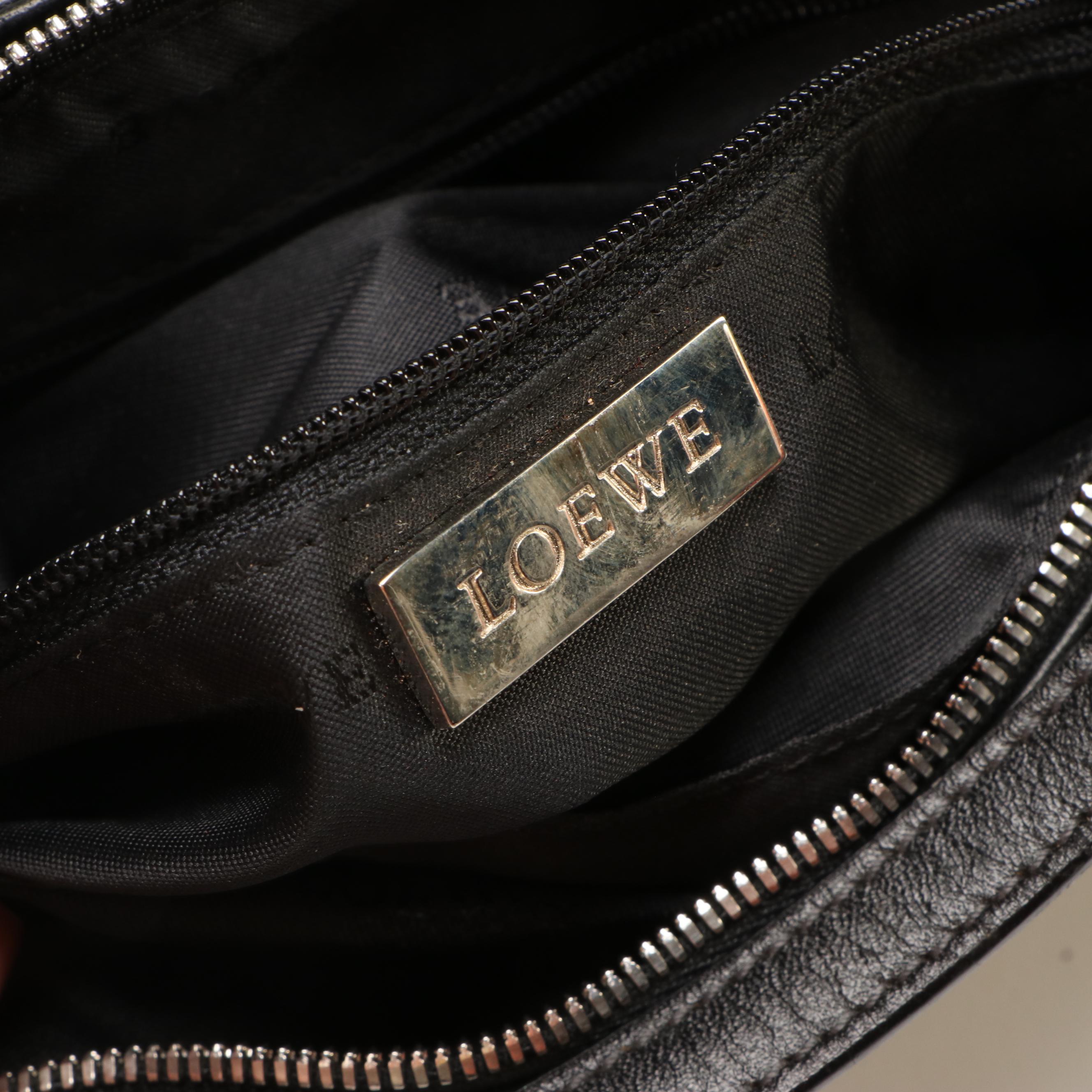 Loewe Nappa Black Leather Accessory Pouch