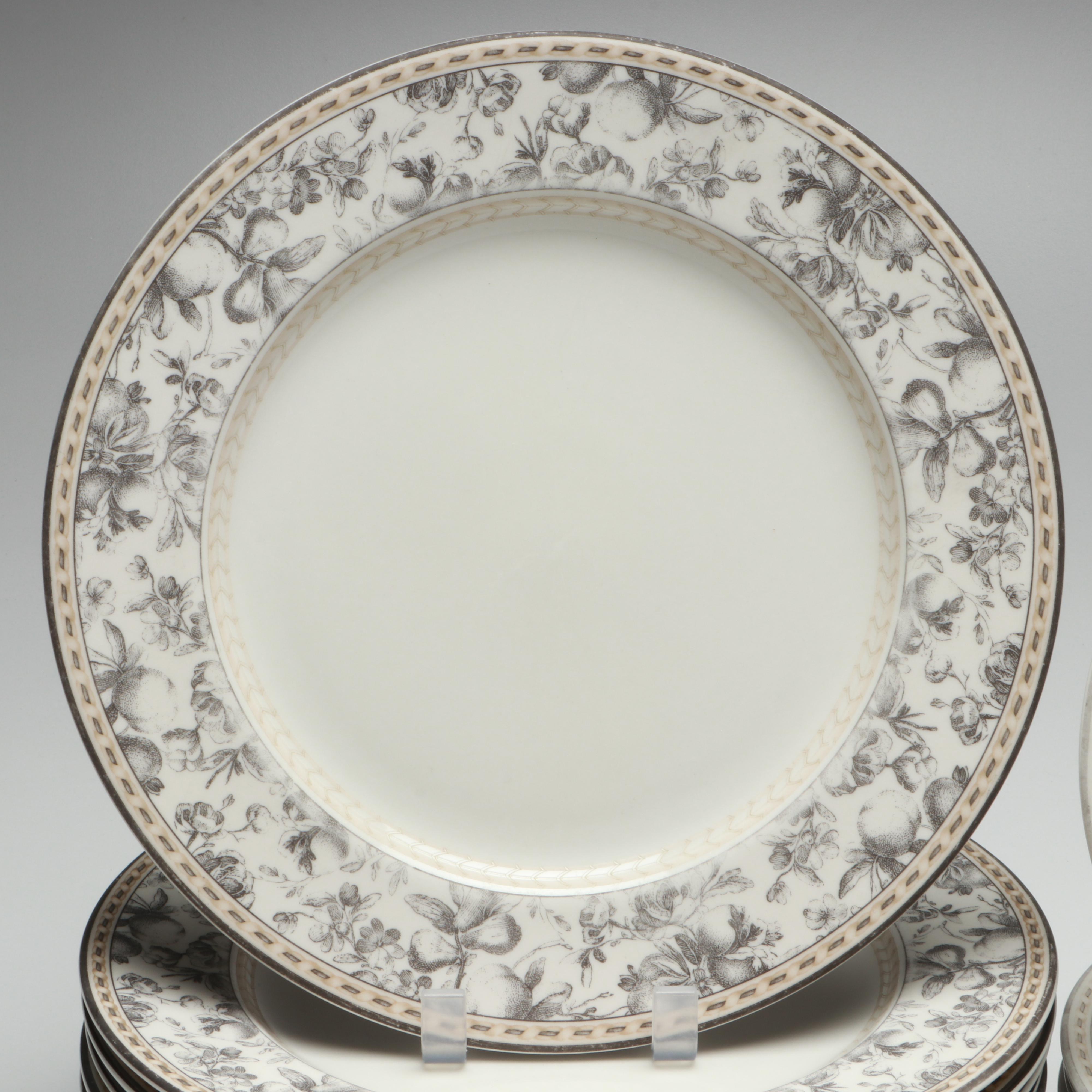 Royal Doulton "Provence Noir" and "Provence Noir Plaid" Porcelain Dinnerware