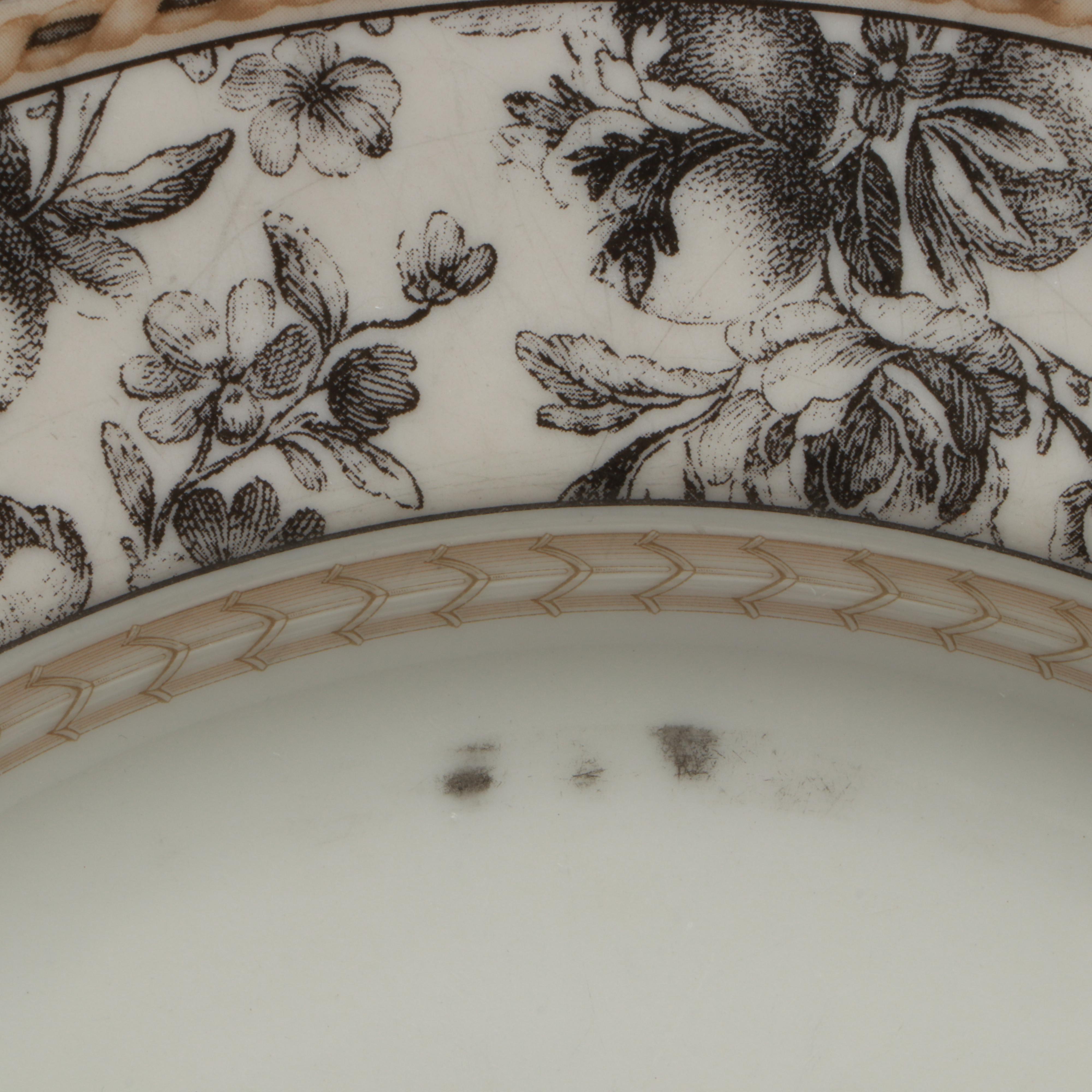 Royal Doulton "Provence Noir" and "Provence Noir Plaid" Porcelain Dinnerware