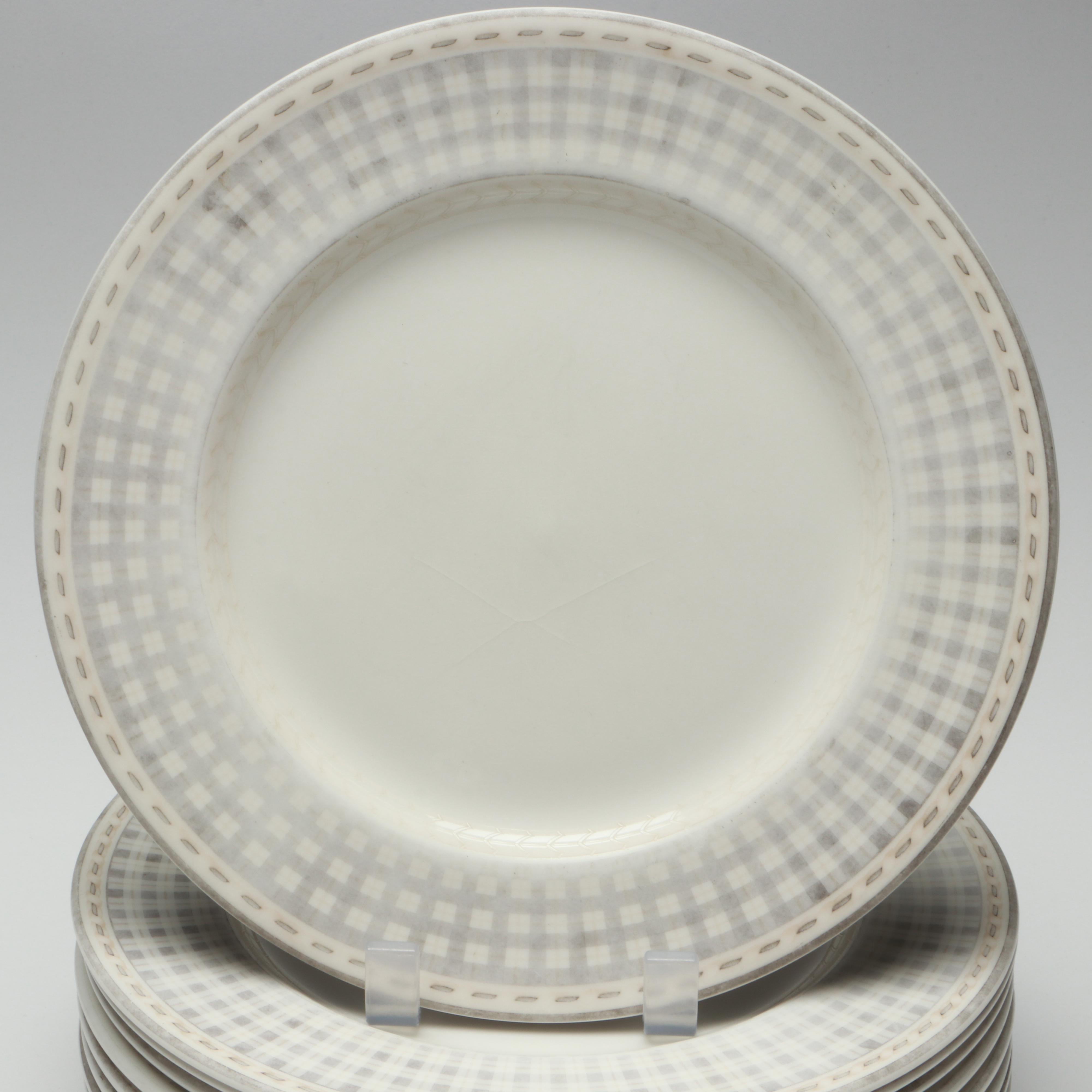 Royal Doulton "Provence Noir" and "Provence Noir Plaid" Porcelain Dinnerware