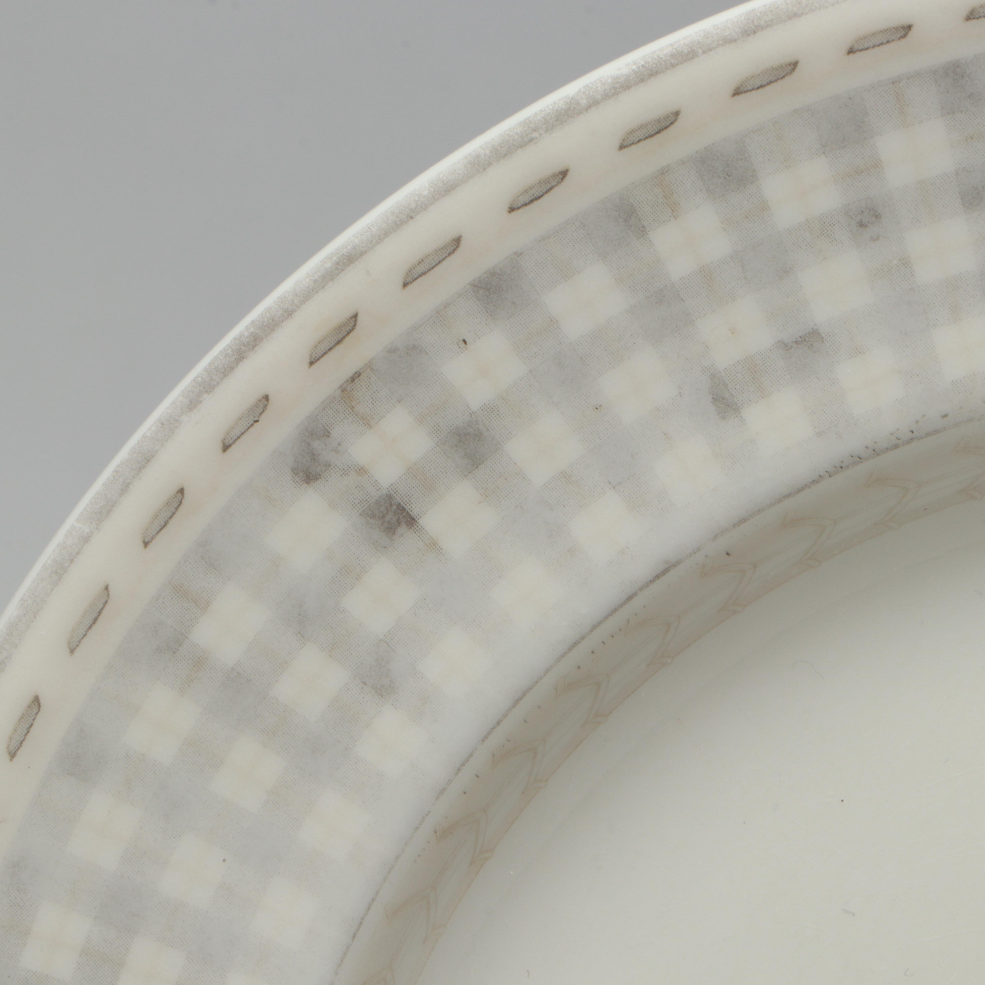 Royal Doulton "Provence Noir" and "Provence Noir Plaid" Porcelain Dinnerware