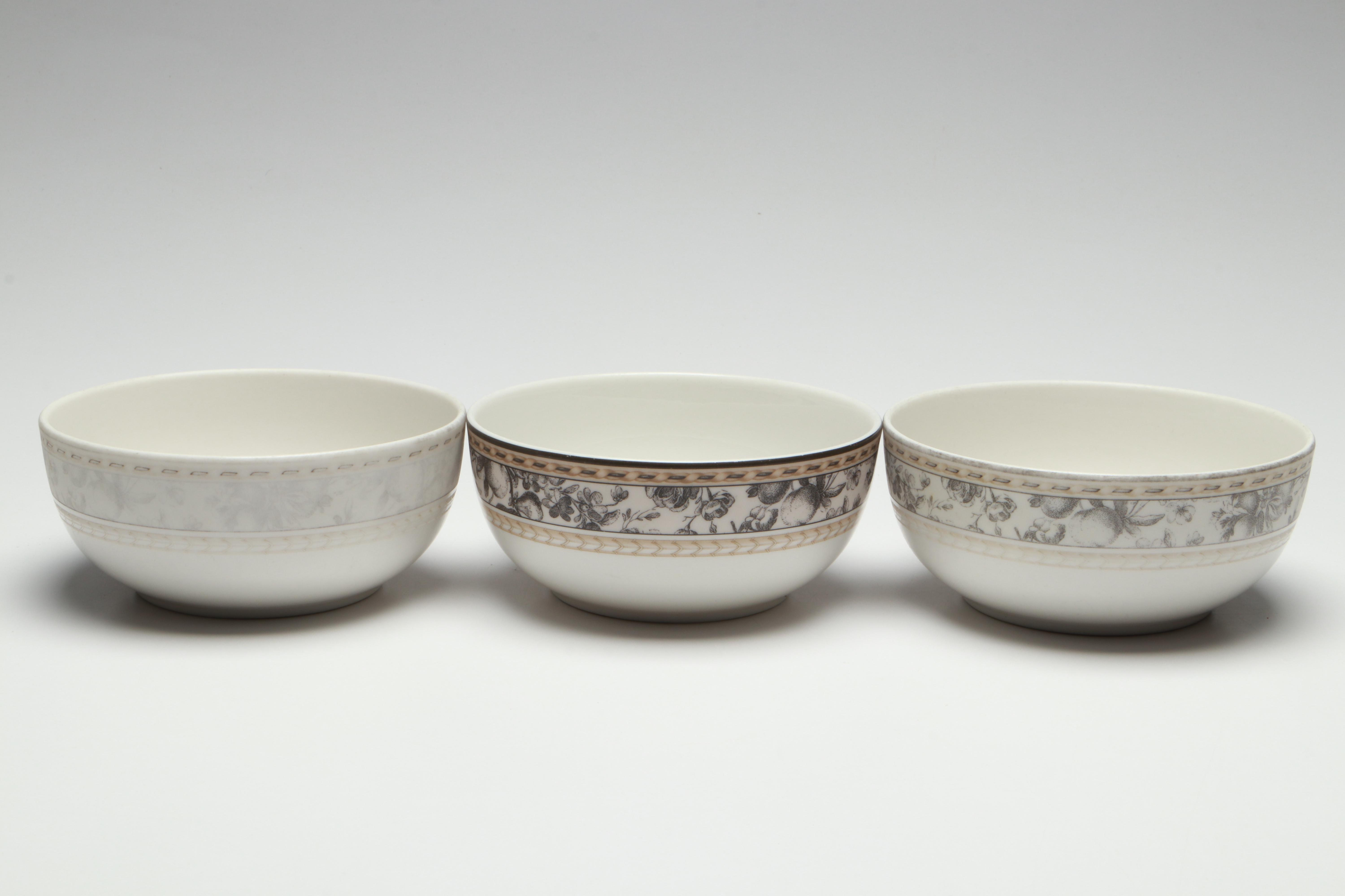 Royal Doulton "Provence Noir" and "Provence Noir Plaid" Porcelain Dinnerware