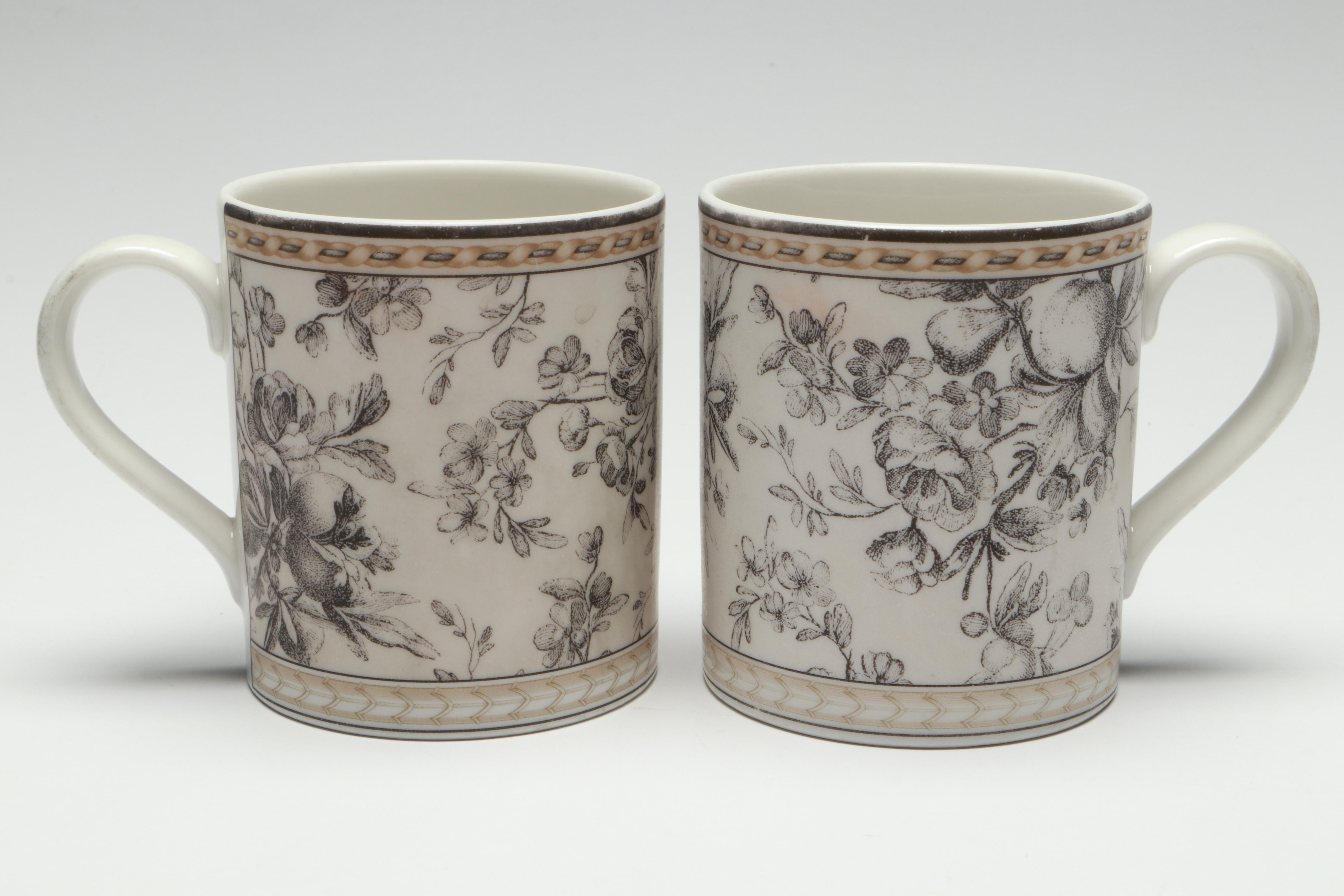 Royal Doulton "Provence Noir" and "Provence Noir Plaid" Porcelain Dinnerware