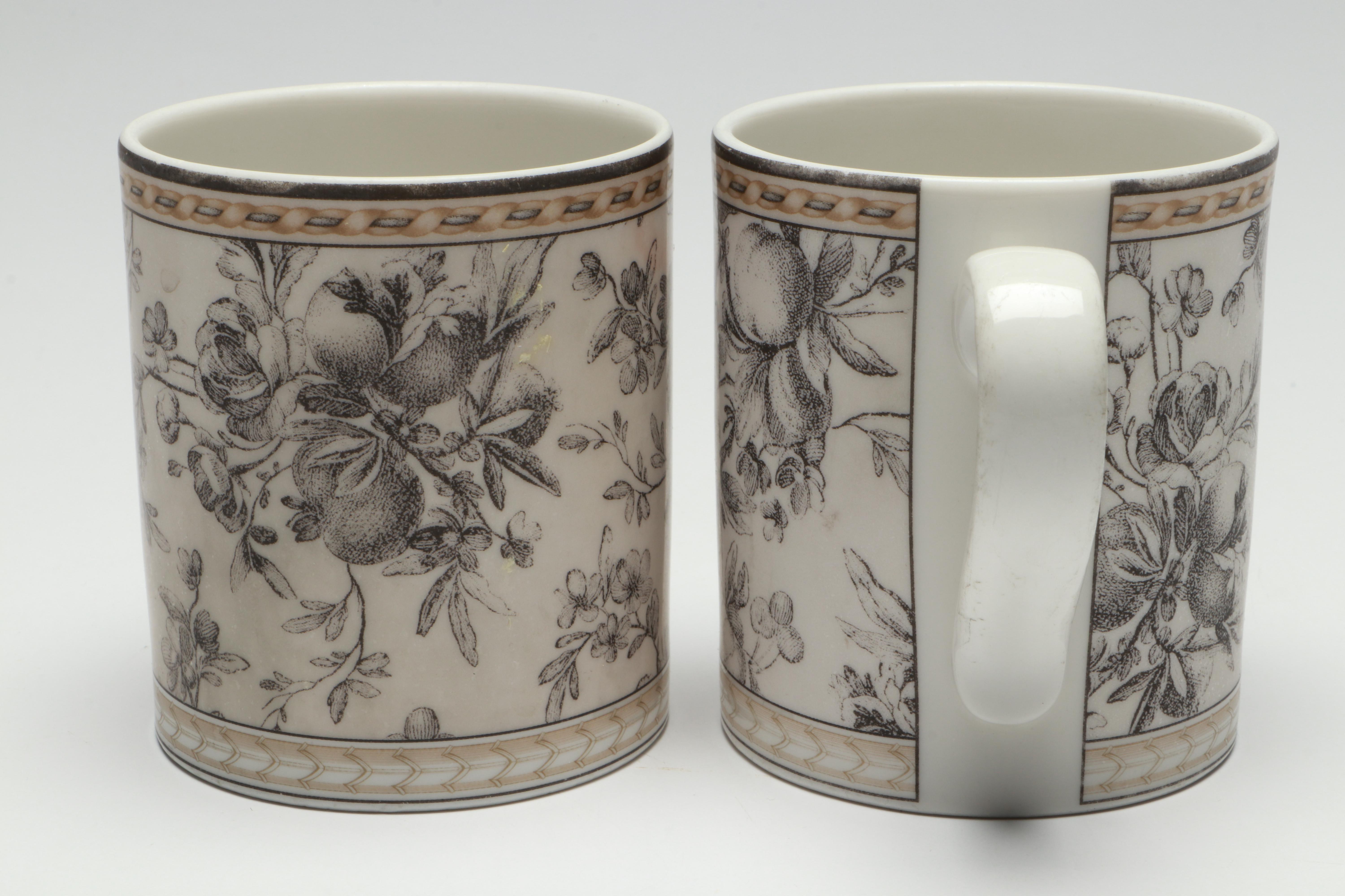 Royal Doulton "Provence Noir" and "Provence Noir Plaid" Porcelain Dinnerware