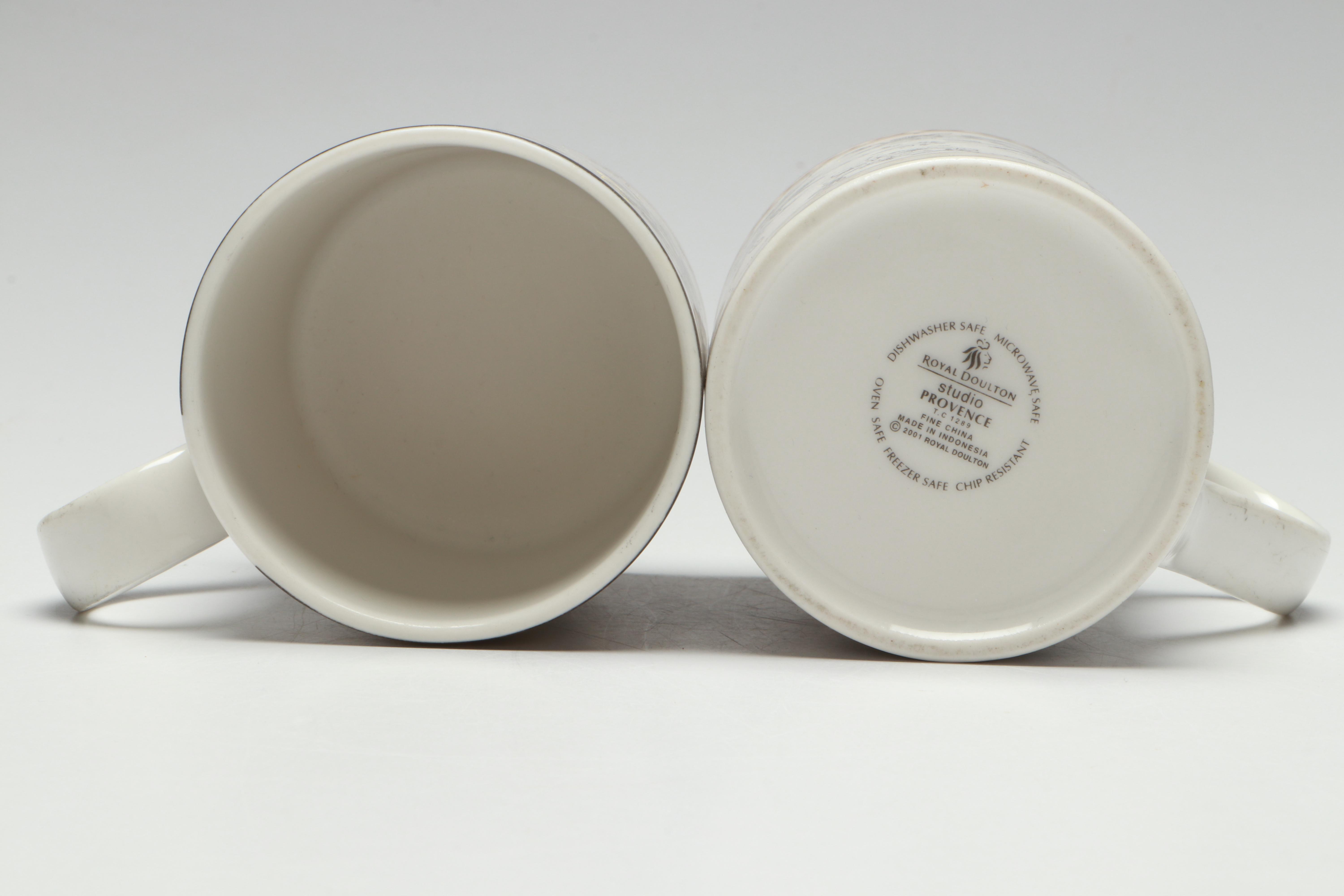 Royal Doulton "Provence Noir" and "Provence Noir Plaid" Porcelain Dinnerware