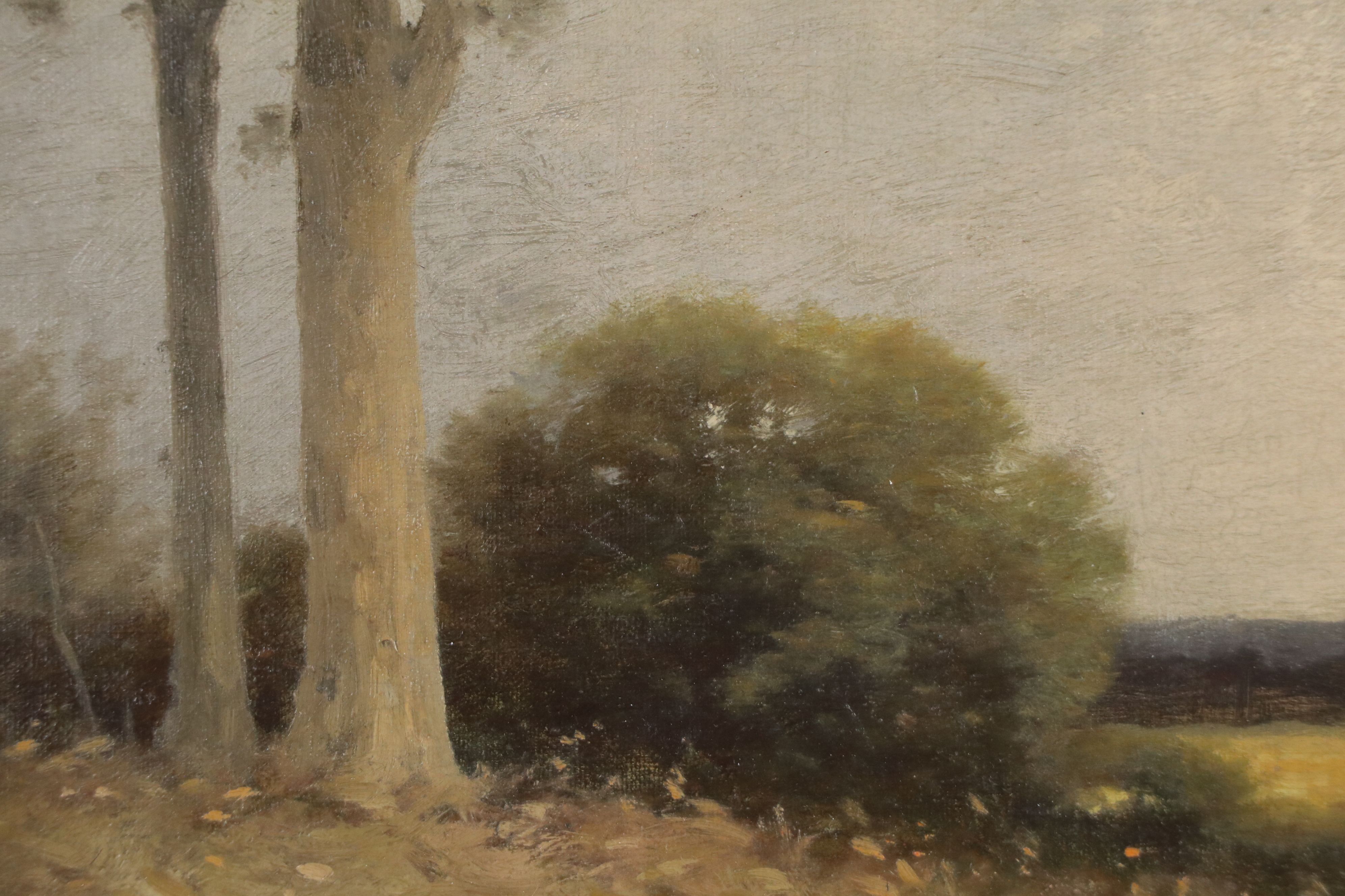 Charles T. Phelan Oil Painting of Grazing flock of Sheep; Late 19th Century