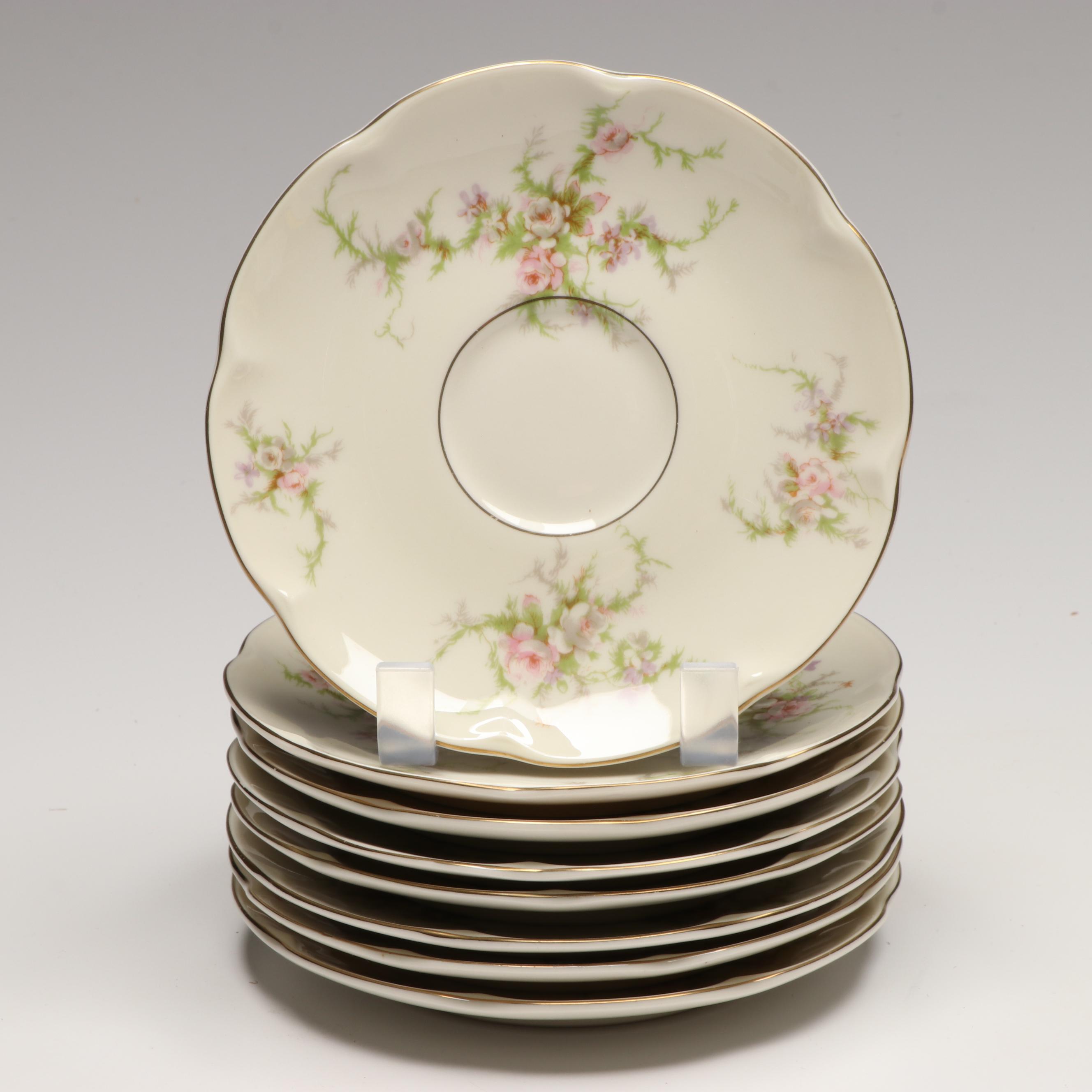 Theodore Haviland Porcelain Teacups and Saucers with Other Ceramic Tableware