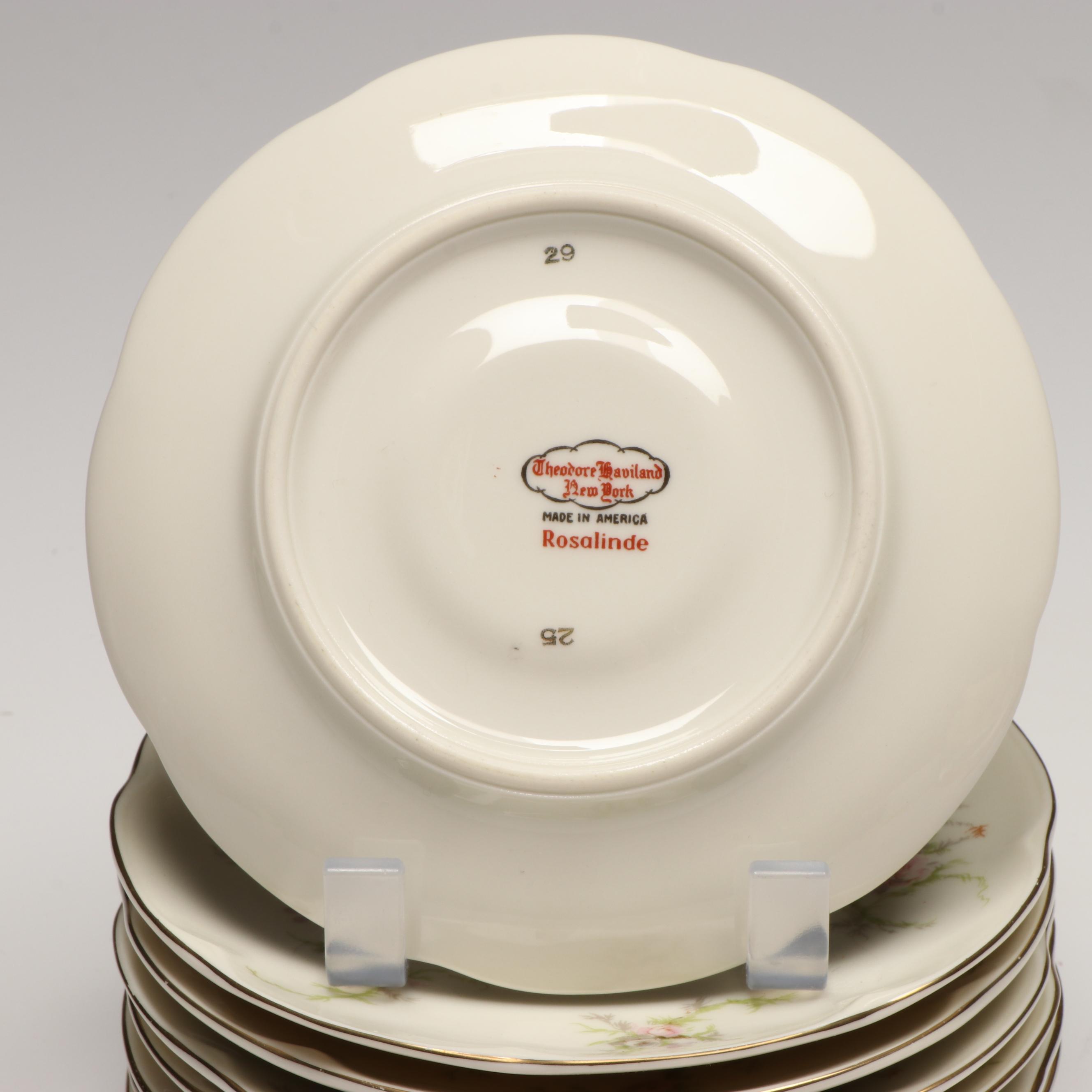 Theodore Haviland Porcelain Teacups and Saucers with Other Ceramic Tableware