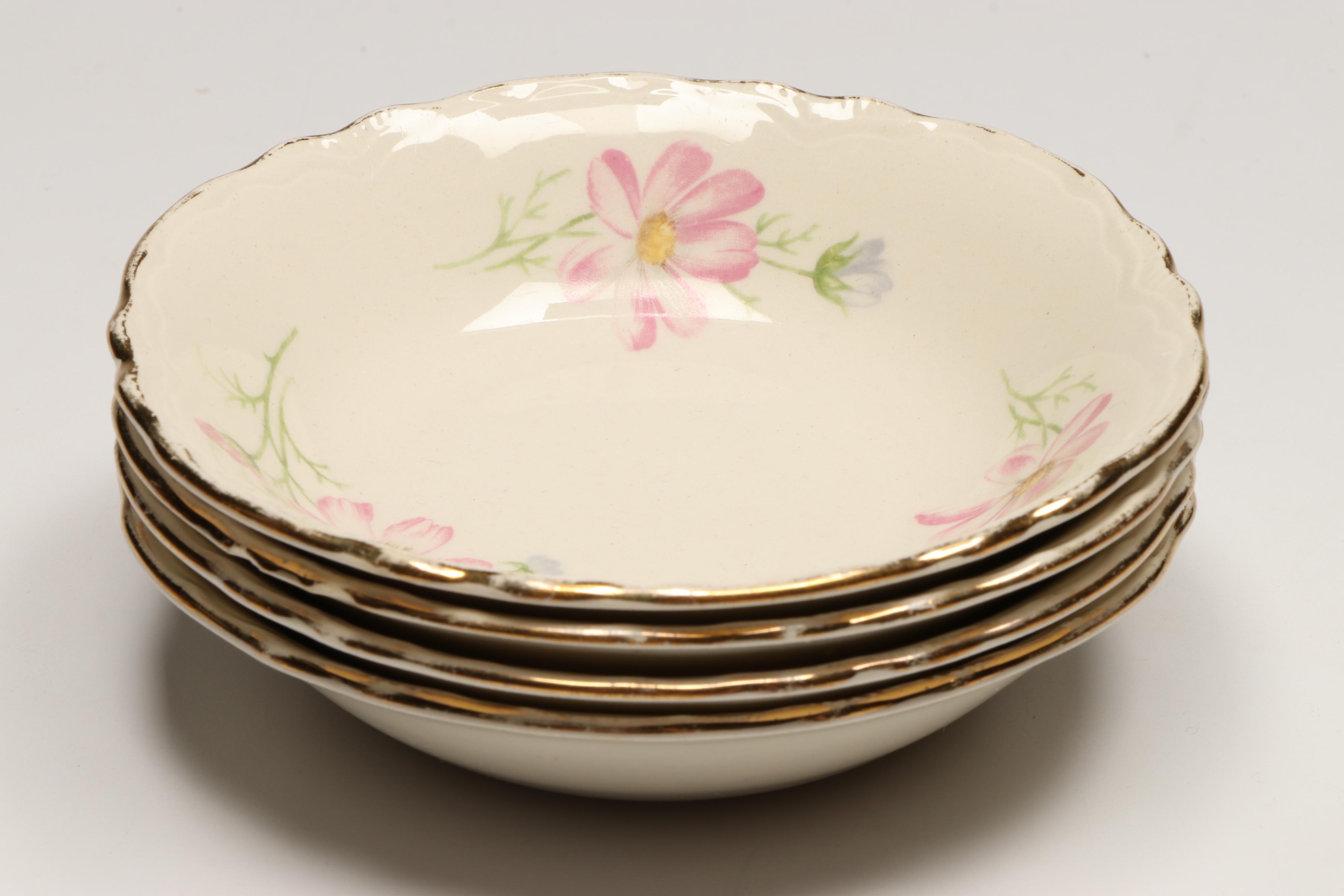 Theodore Haviland Porcelain Teacups and Saucers with Other Ceramic Tableware