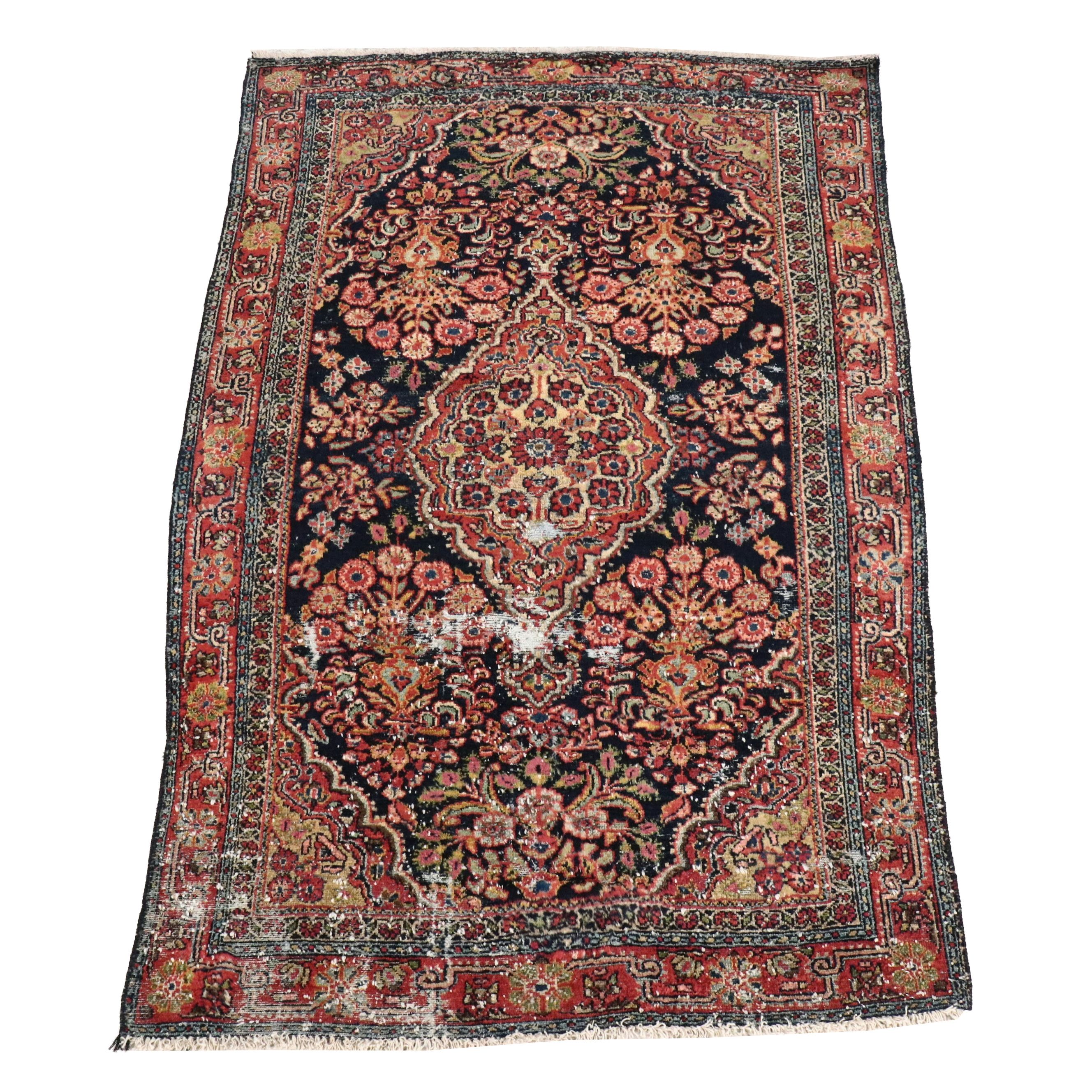 3'9 x 6'2 Hand-Knotted Persian Bakhtiari Area Rug