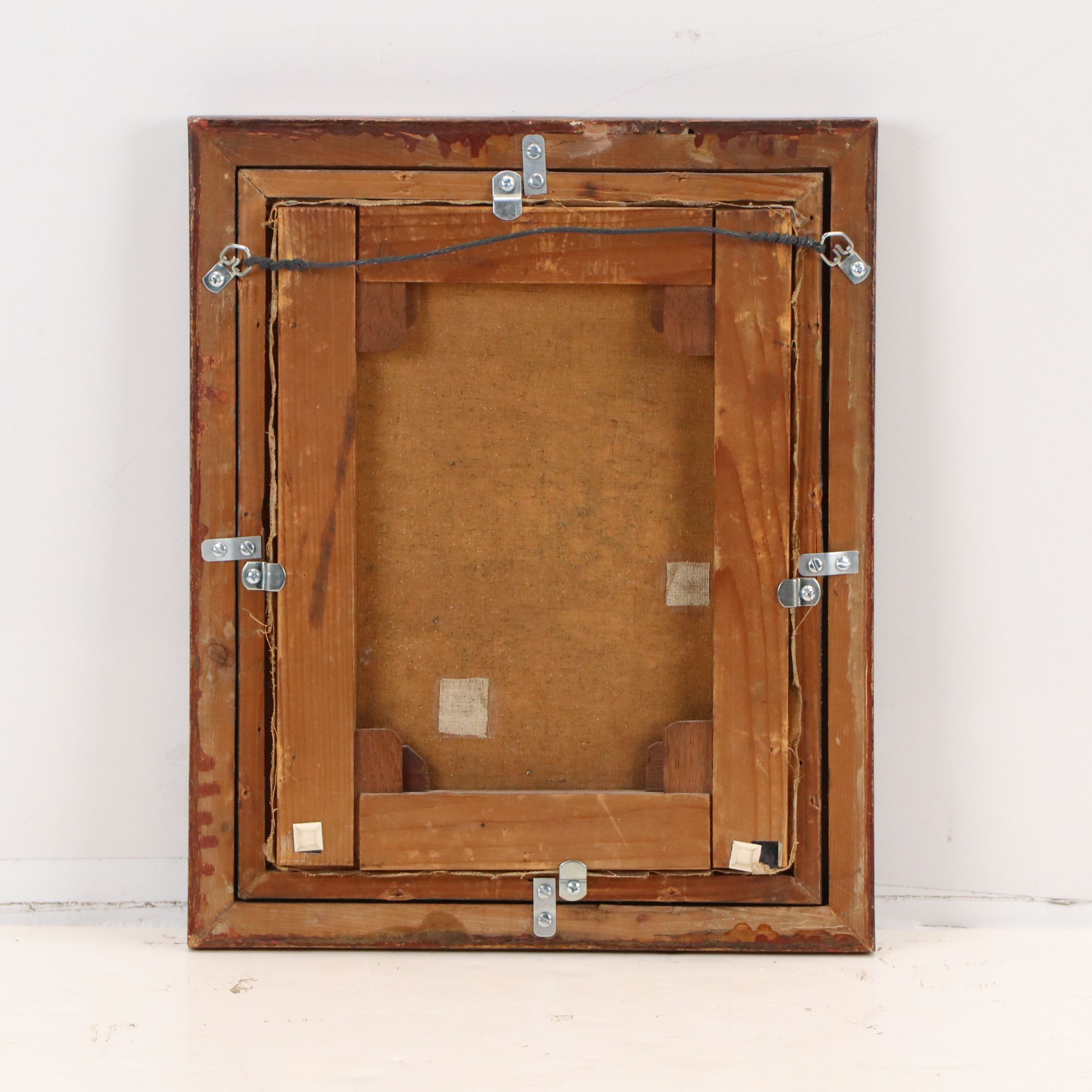 Oil Painting of Daisies in Stoneware Pitcher, Early/Mid-20th Century