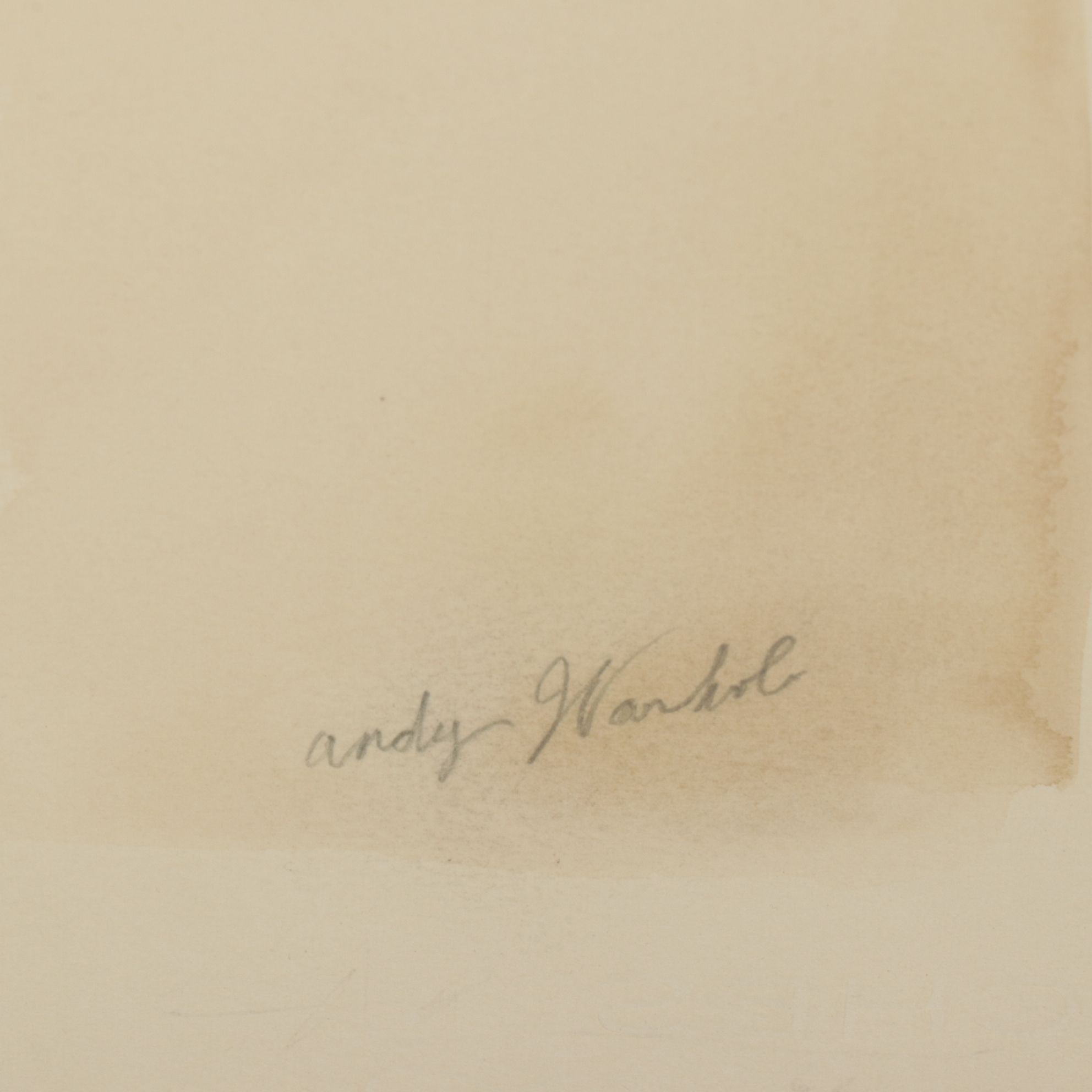 In the Style of Andy Warhol Sepia Toned High Heel Watercolor Painting