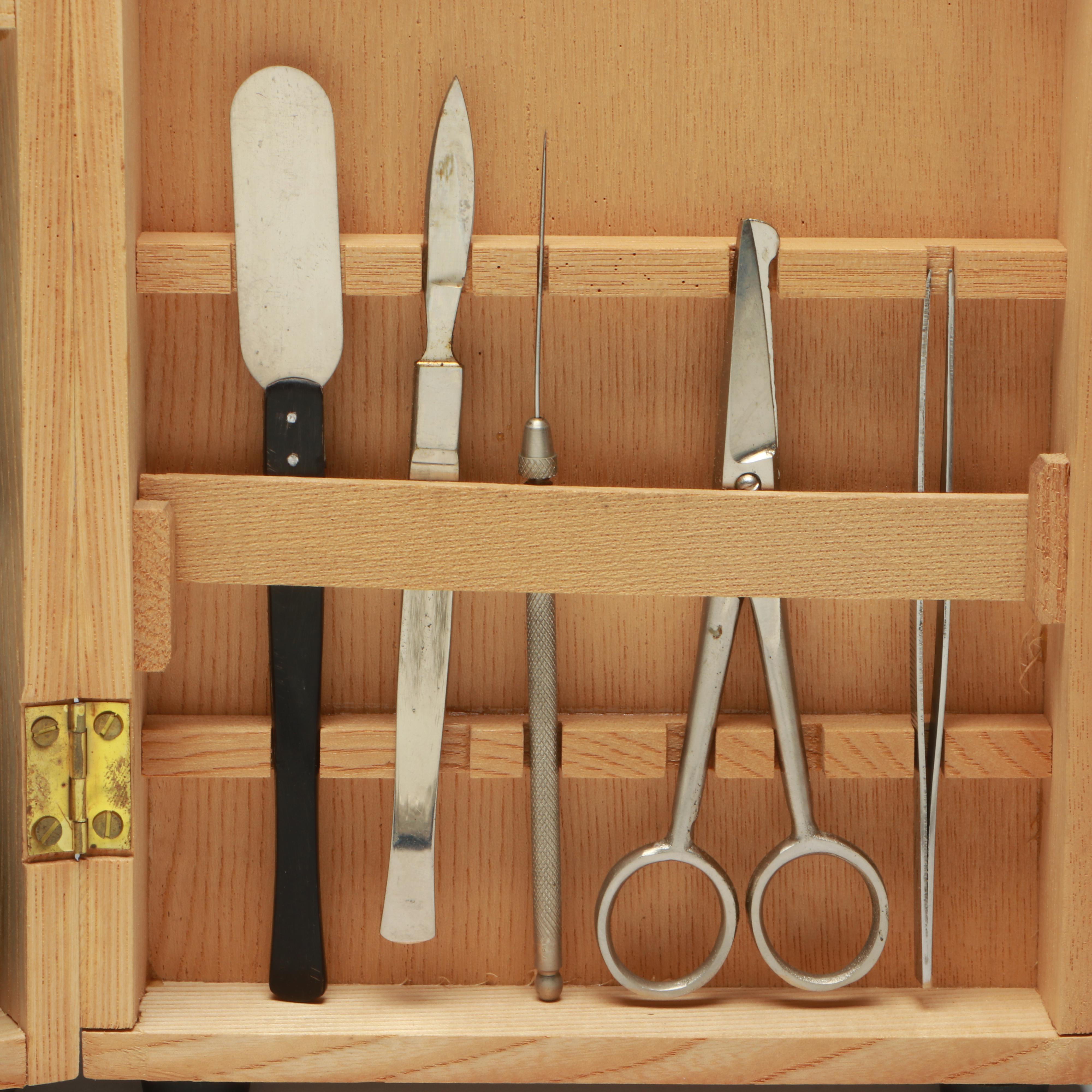 Tasco Deluxe Microscope with Case and Accessories, Late 20th Century