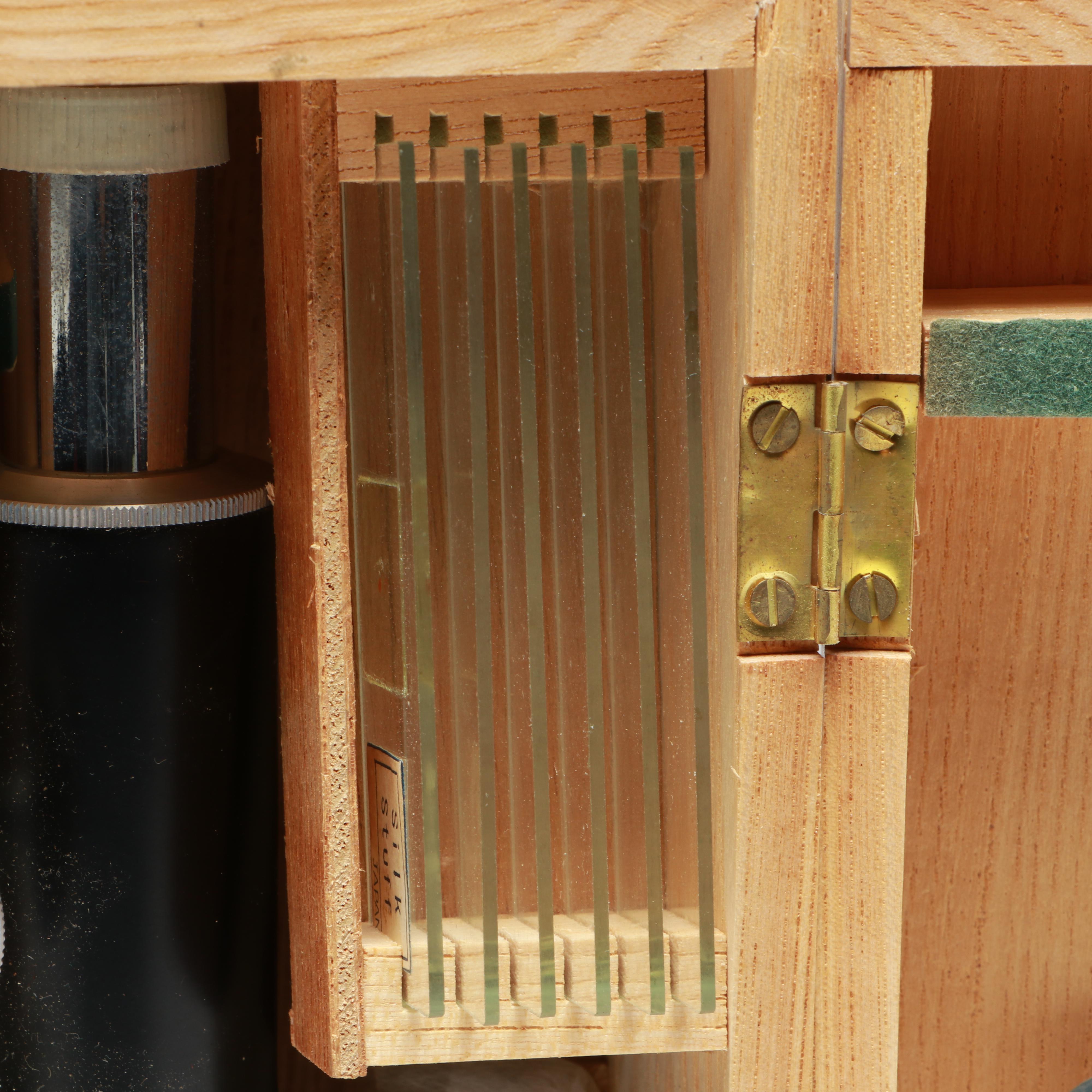 Tasco Deluxe Microscope with Case and Accessories, Late 20th Century