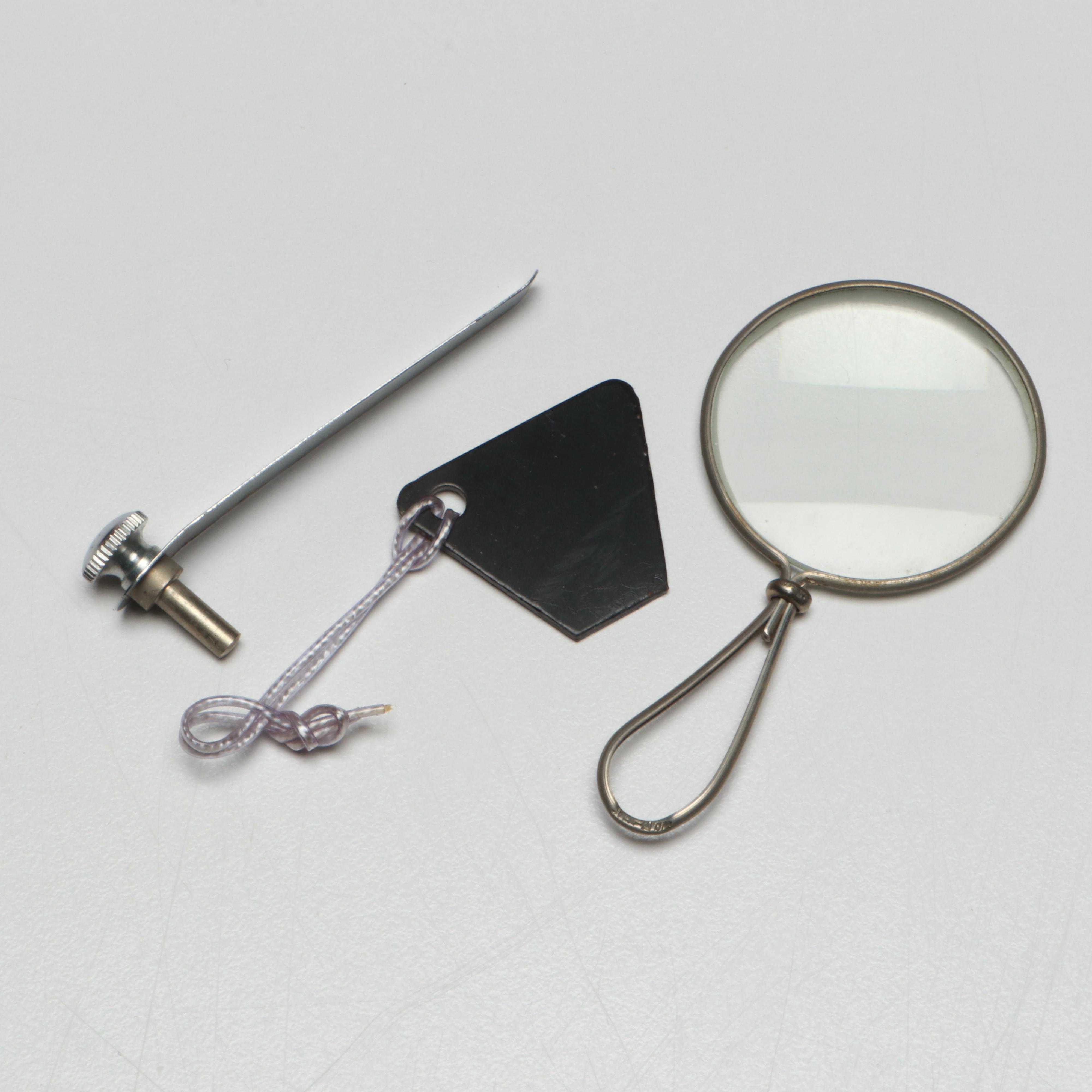 Tasco Deluxe Microscope with Case and Accessories, Late 20th Century