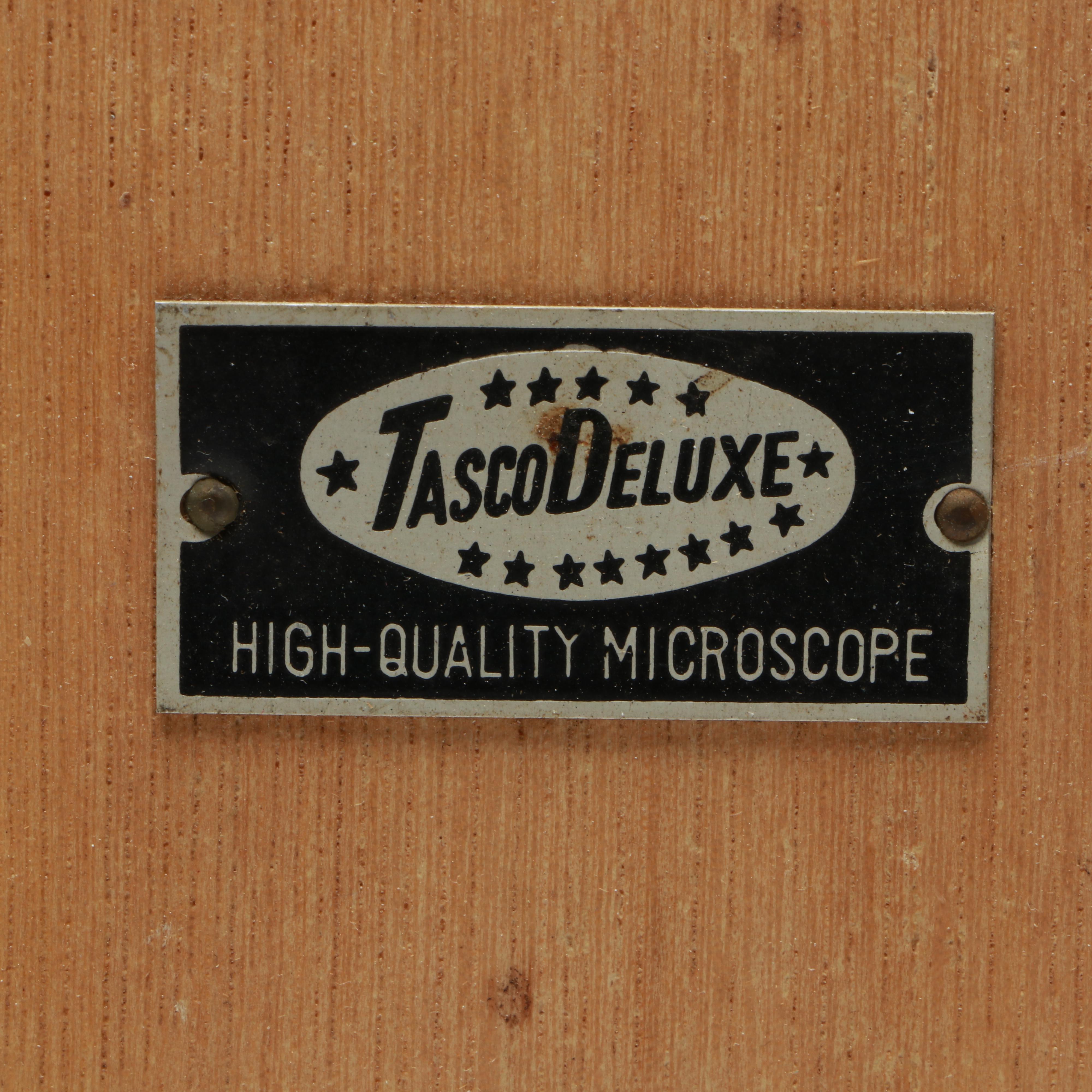 Tasco Deluxe Microscope with Case and Accessories, Late 20th Century