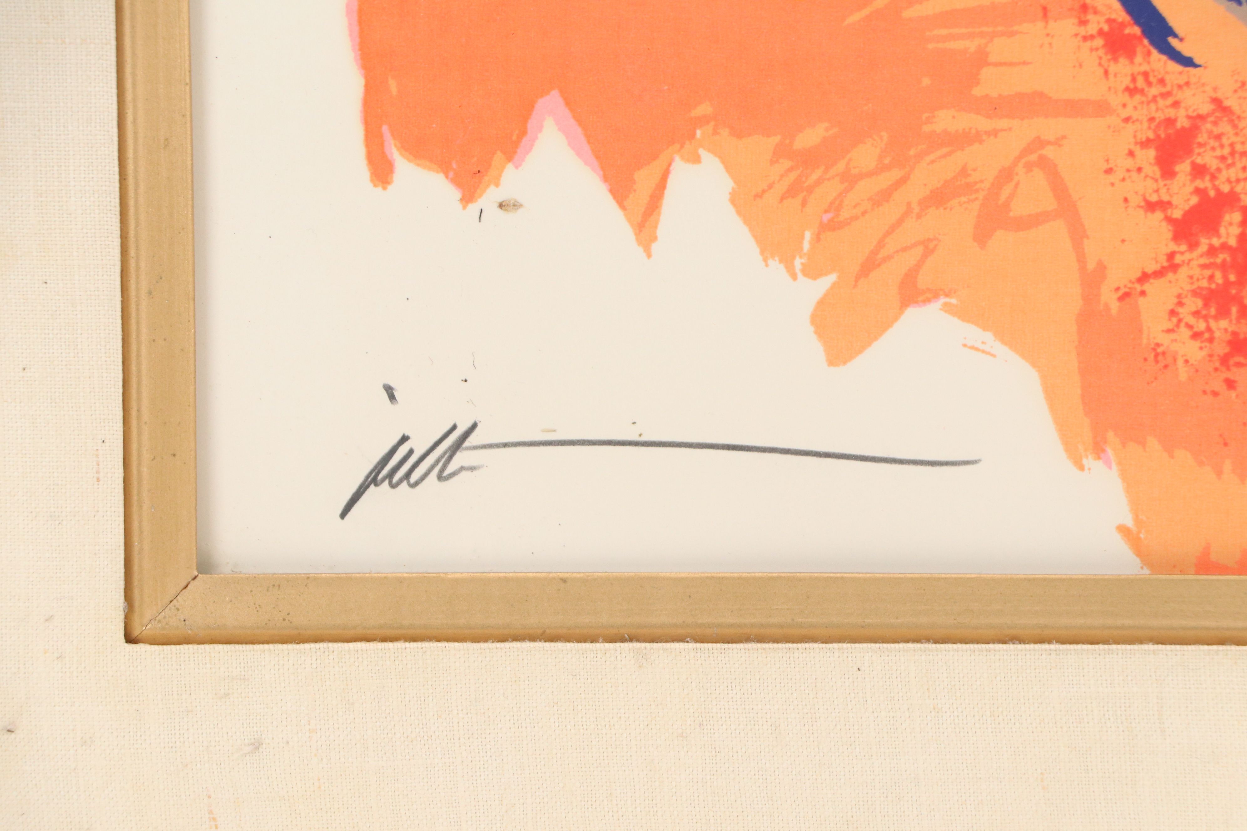 Alfred Gockel Serigraph of Abstract Portrait