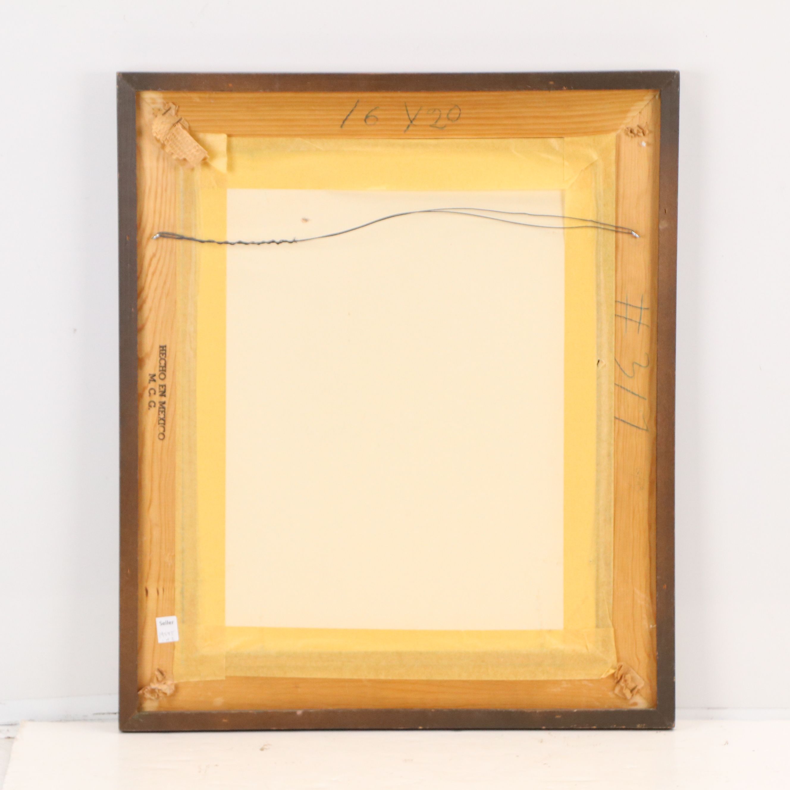 Alfred Gockel Serigraph of Abstract Portrait