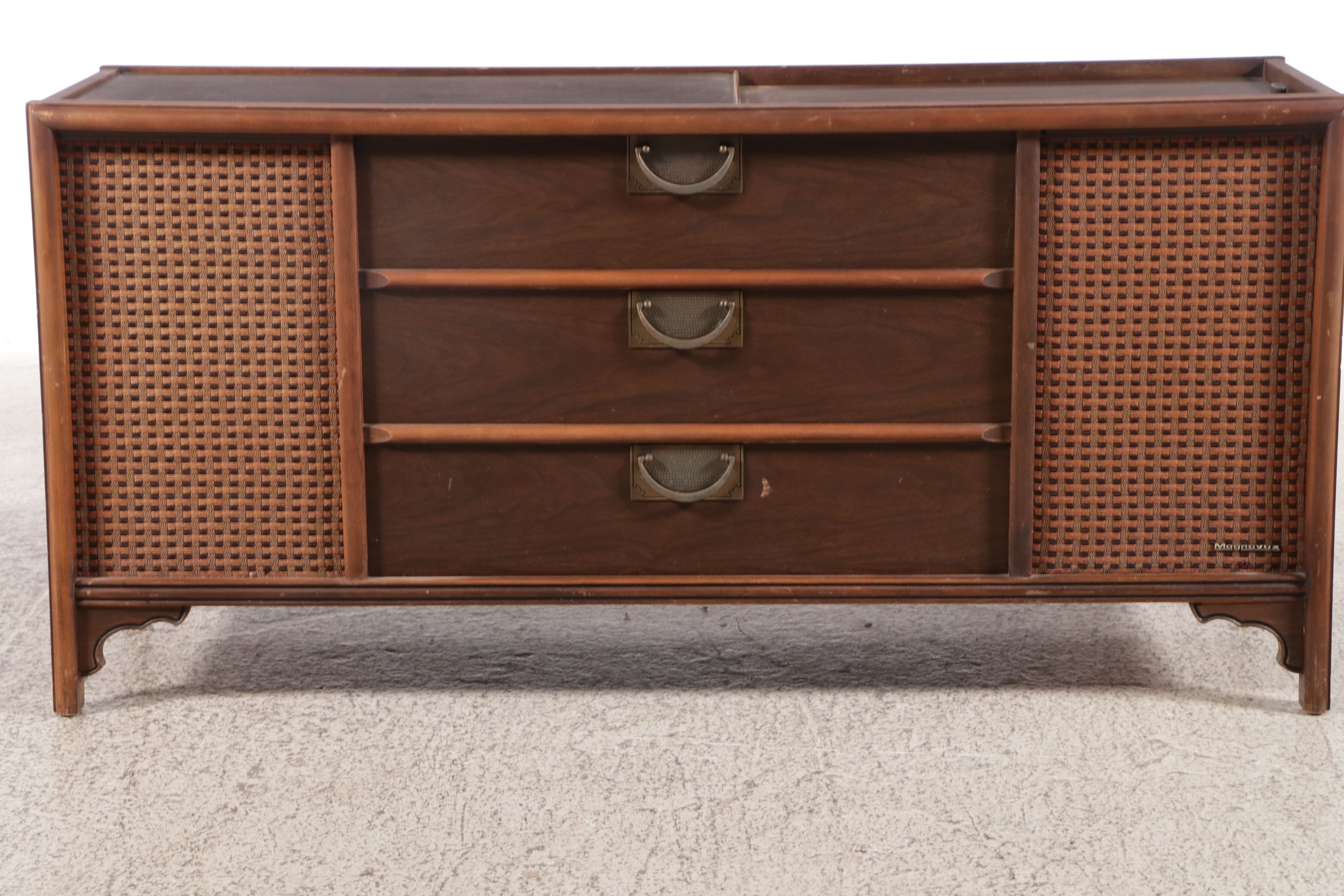Magnavox Console with Micromatic Record Player, AM/FM Tuner, Mid/Late 20th C.