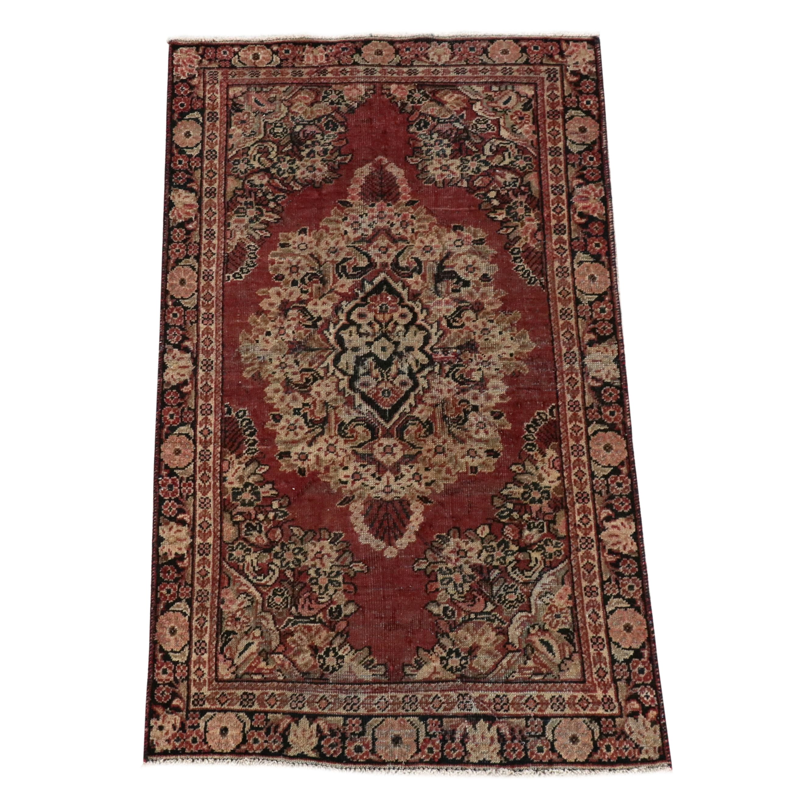 3'5 x 6'3 Hand-Knotted Persian Mahal Area Rug