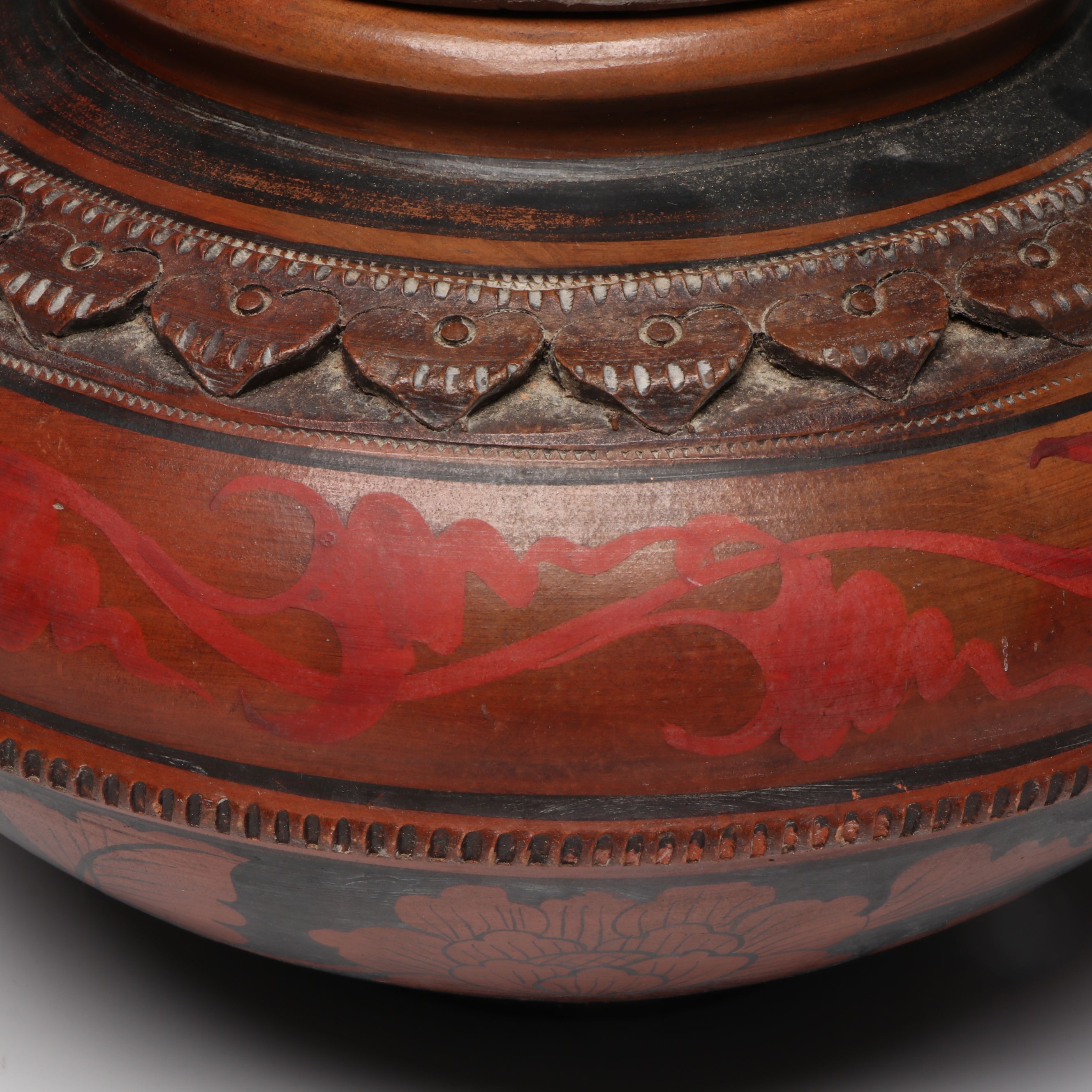 Pier 1 Earthenware Lidded Pot