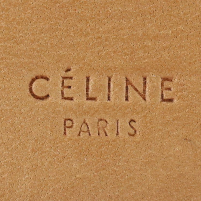 Céline Honey Brown Leather Zip Pouch