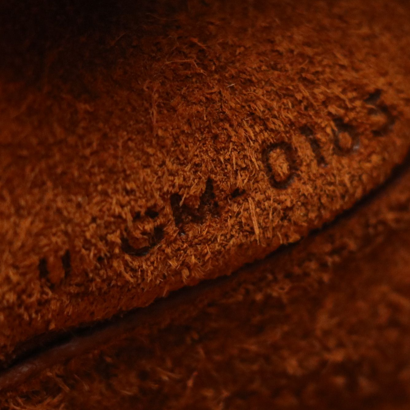 Céline Honey Brown Leather Zip Pouch