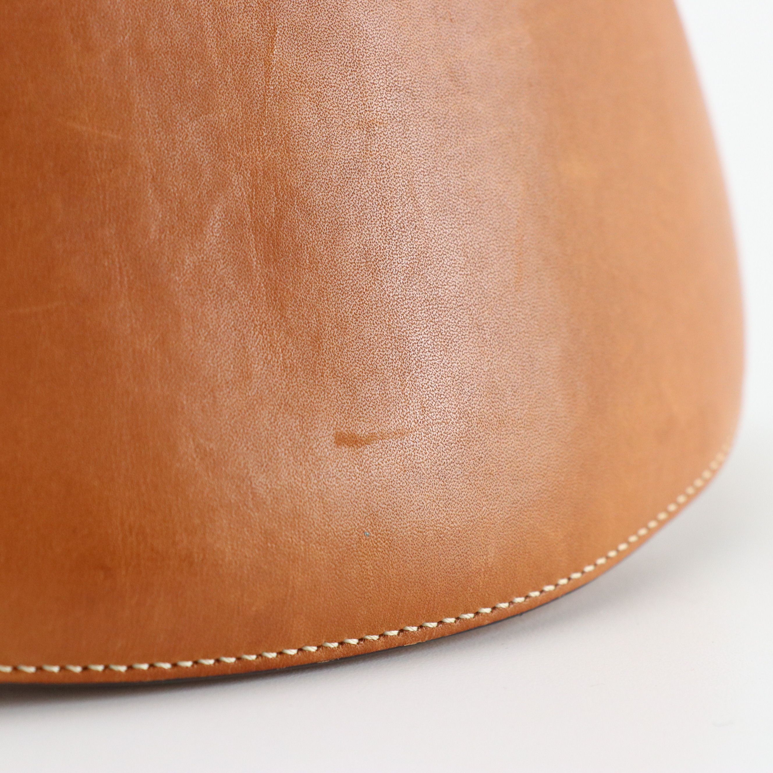 Céline Honey Brown Leather Zip Pouch