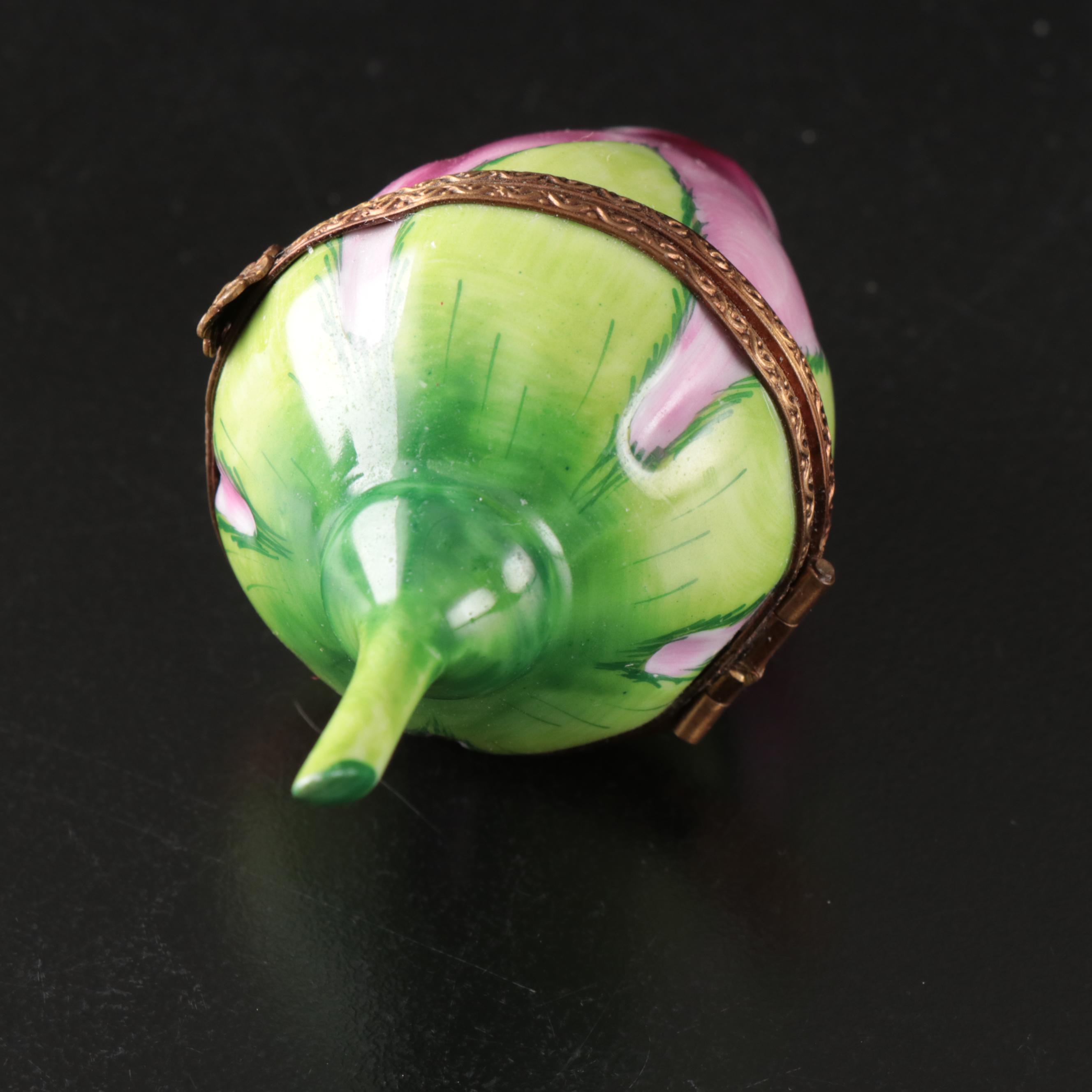 Tiffany & Co. Crystal Apple Paperweight with Other Table Accessories