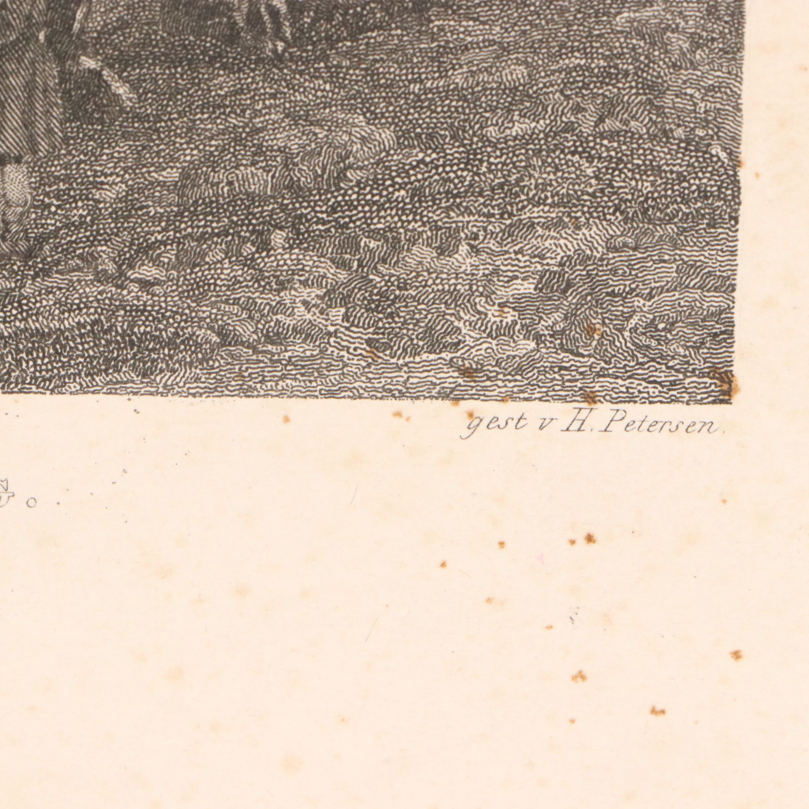 Landscape Etching After Franz Barbarini "Peterskirchhof In Salzburg," 1839