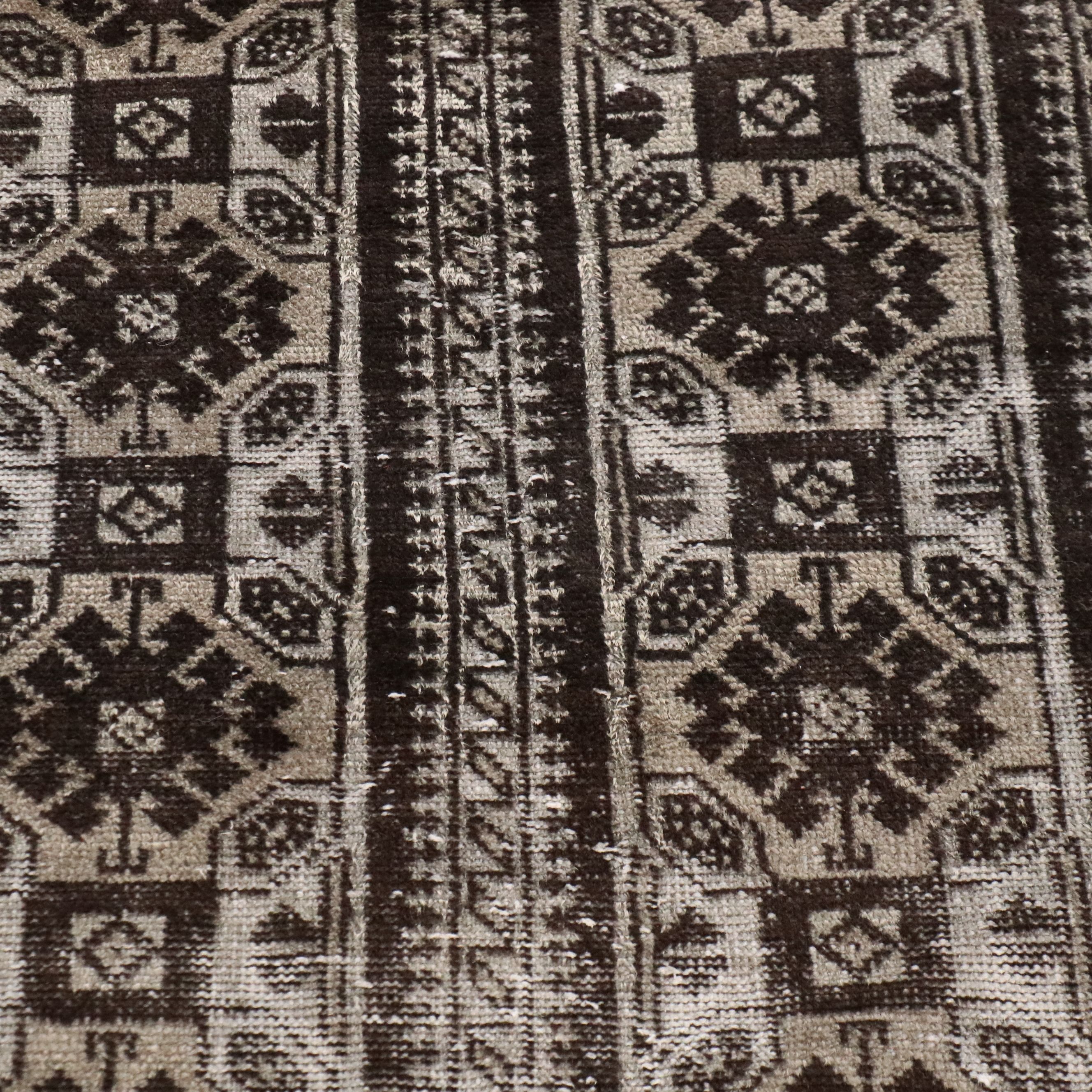 3'7 x 6'10 Hand-Knotted Afghan Style Baluch Area Rug