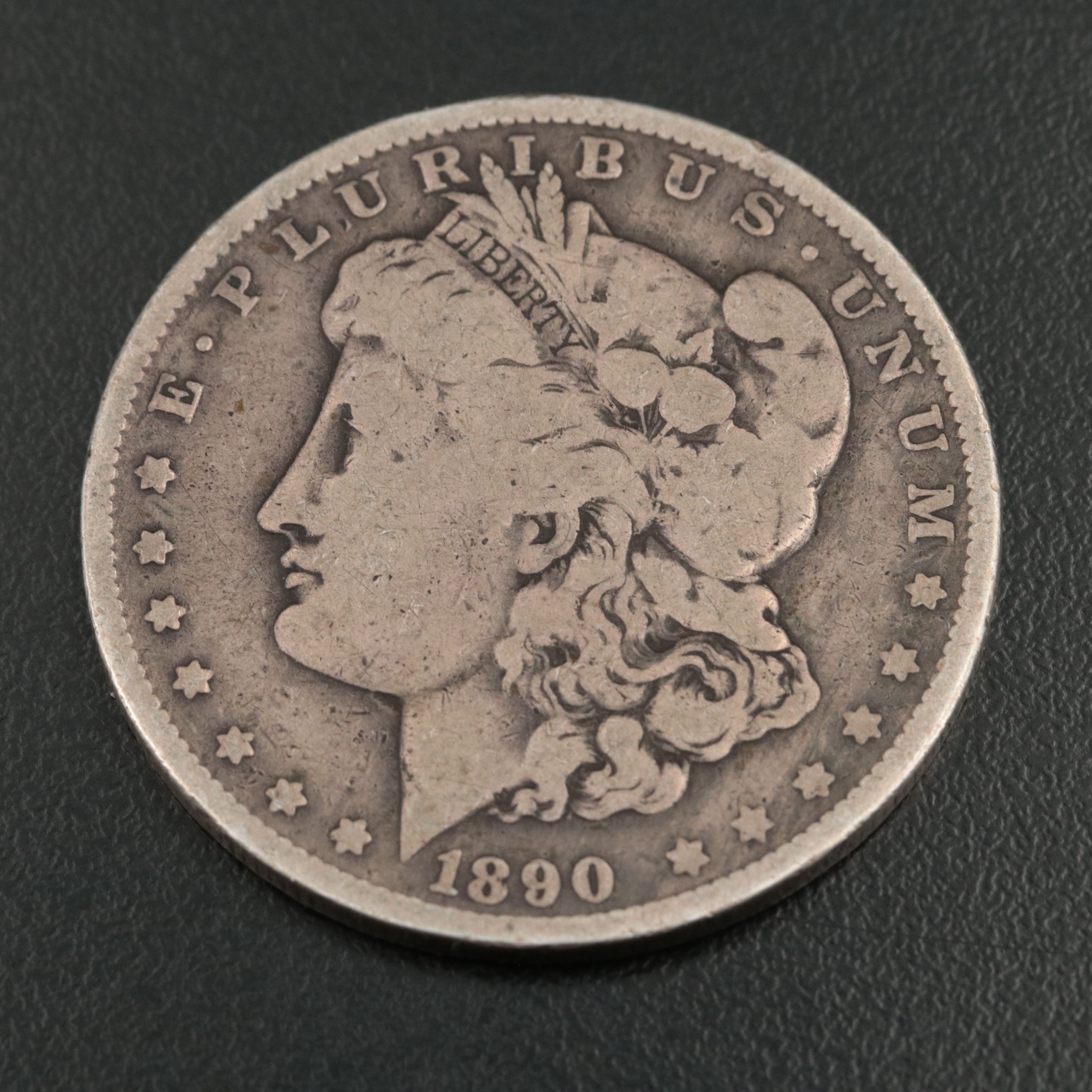 Three Morgan Silver Dollars, Including 1890