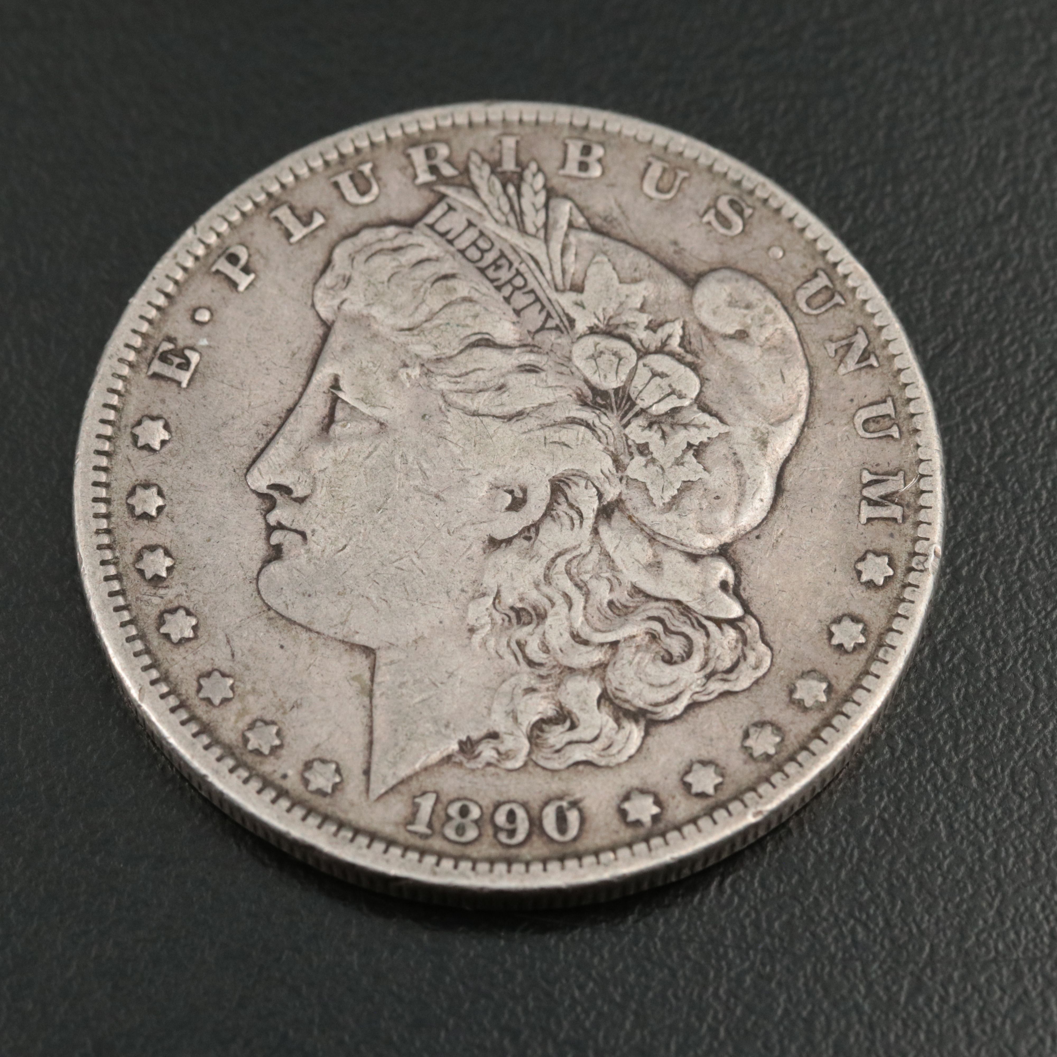 Three Morgan Silver Dollars, Including 1890