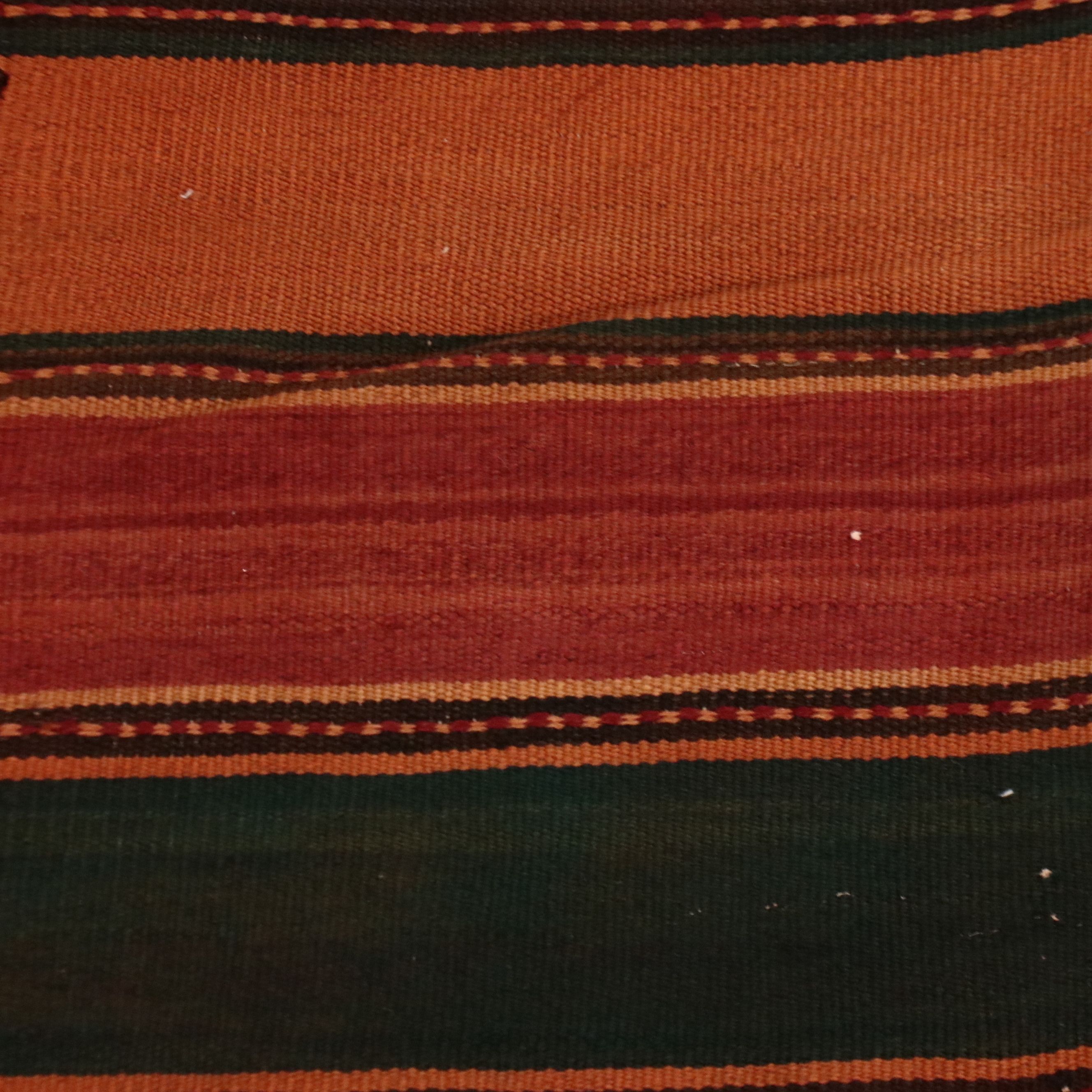 5'3 x 12'2 Handwoven Turkish Striped Kilim Long Rug