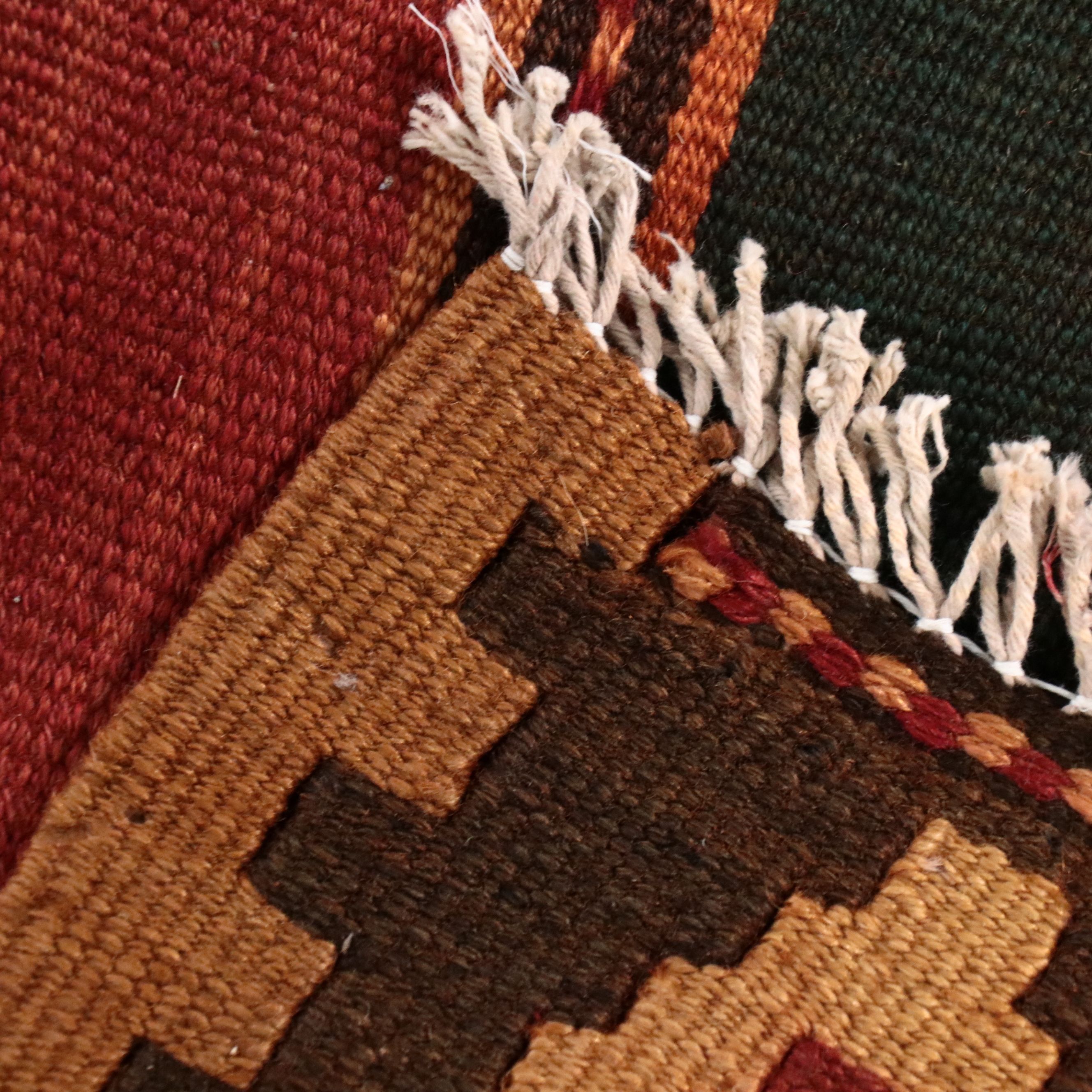 5'3 x 12'2 Handwoven Turkish Striped Kilim Long Rug