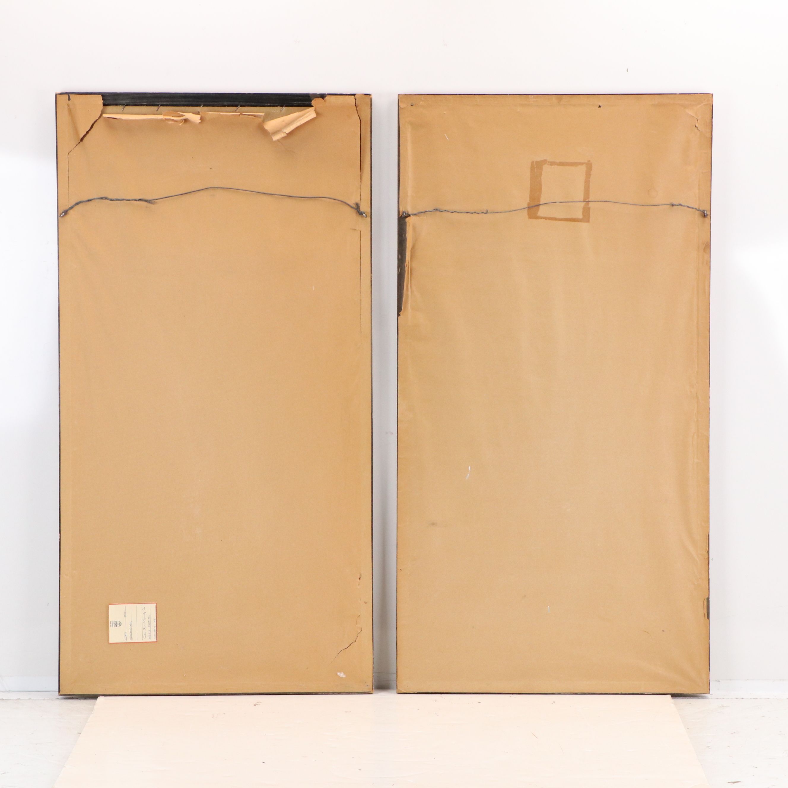 Mixed Technique Prints of Minimal Japanese Landscapes, Mid-20th Century