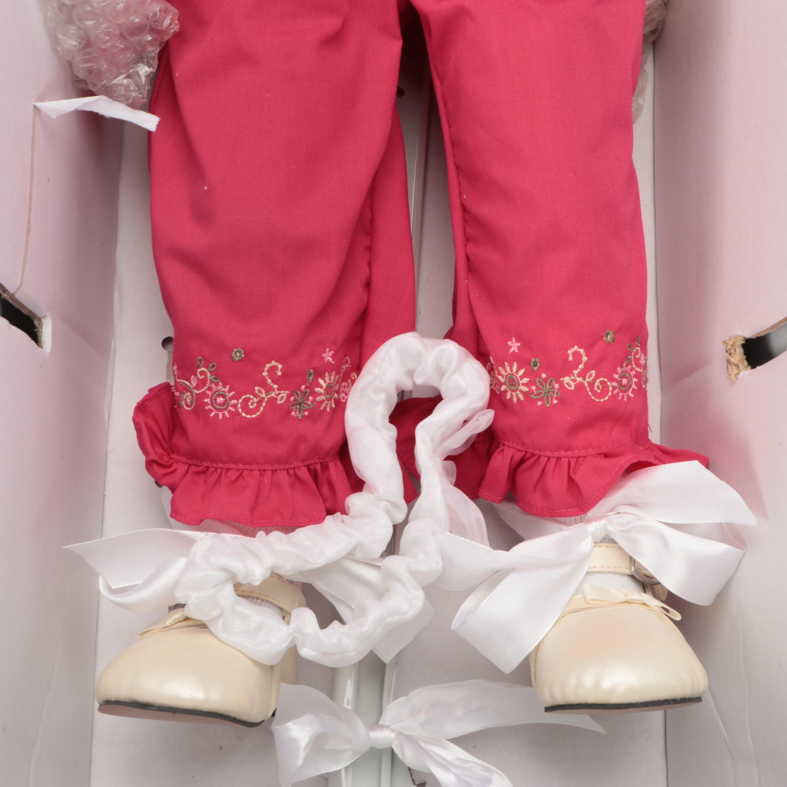 Margit Dassen Porcelain Doll with Heart & Soul Plastic Doll