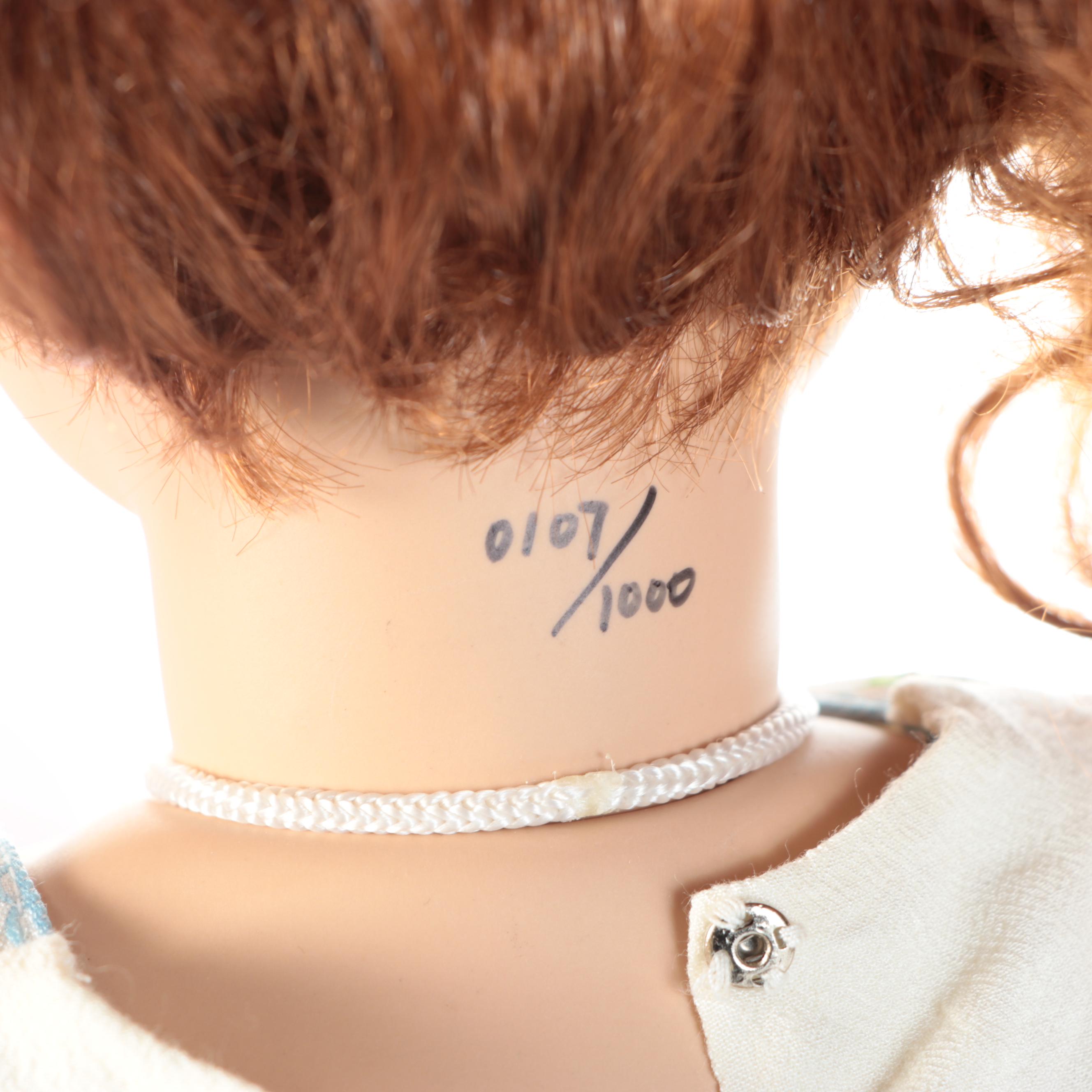 Margit Dassen Porcelain Doll with Heart & Soul Plastic Doll