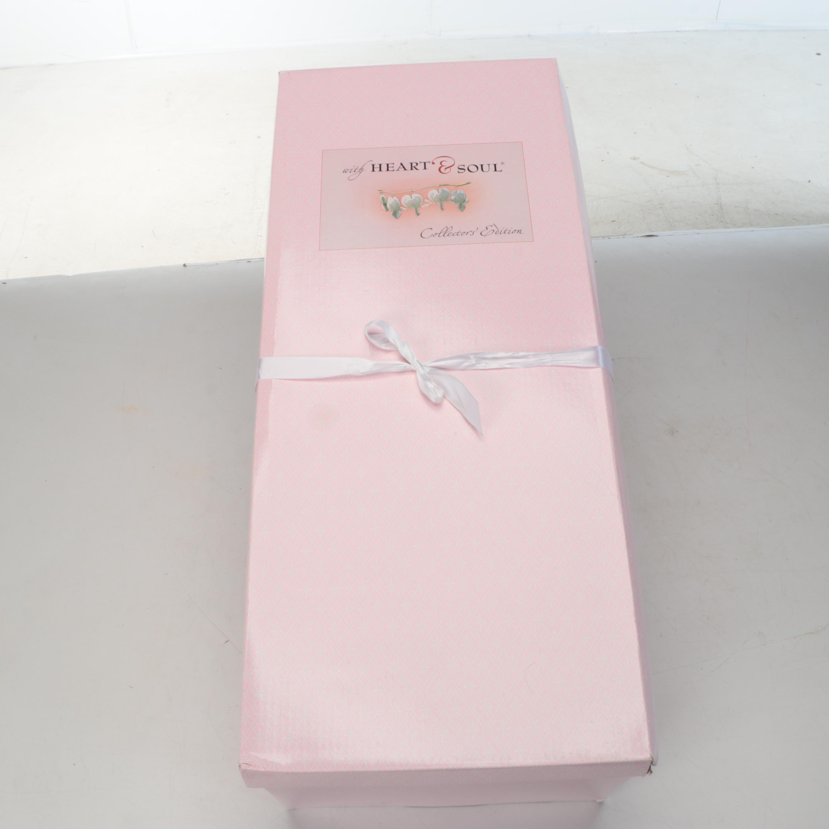 Margit Dassen Porcelain Doll with Heart & Soul Plastic Doll