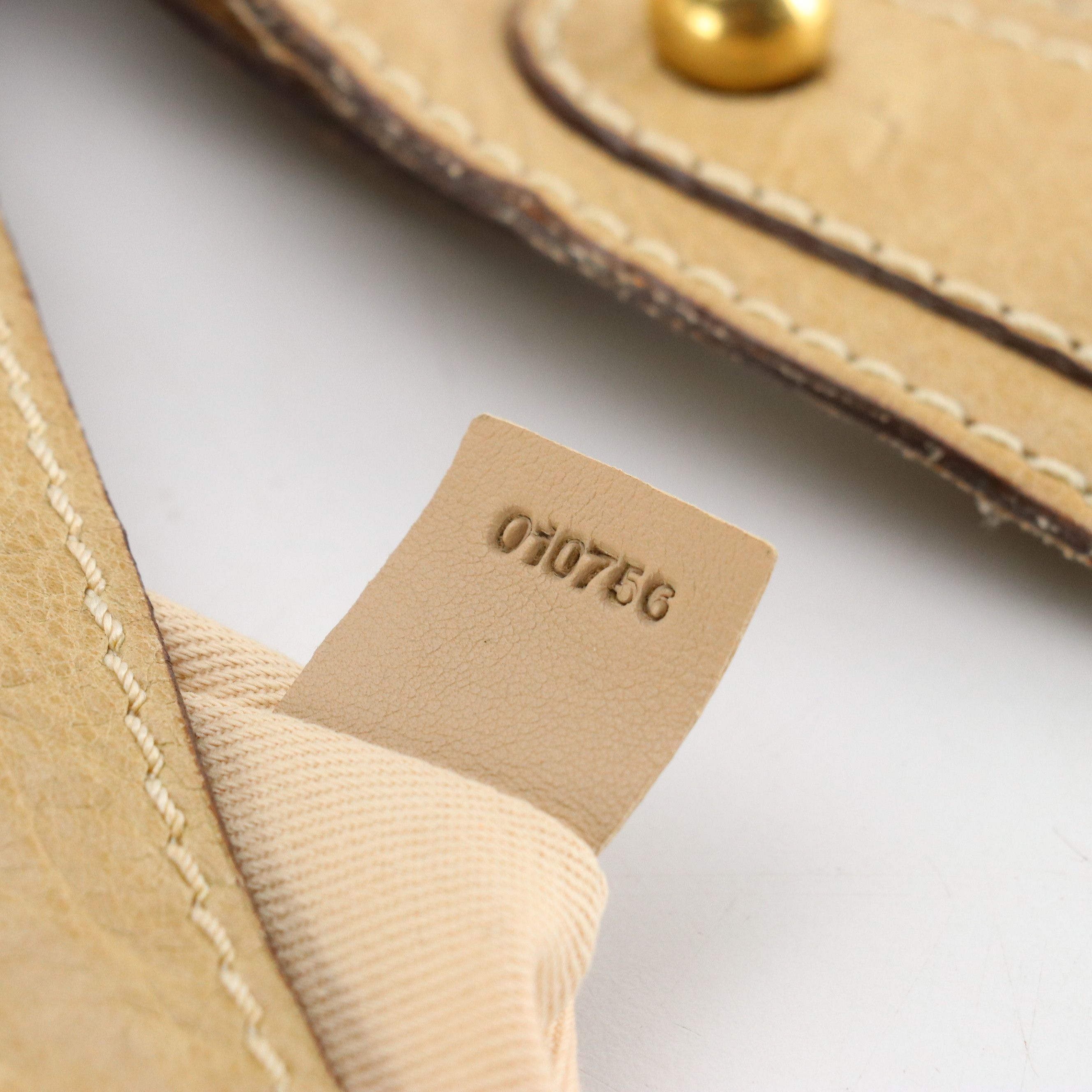 Chloé Large Crossbody Bag in Tan Calfskin Leather