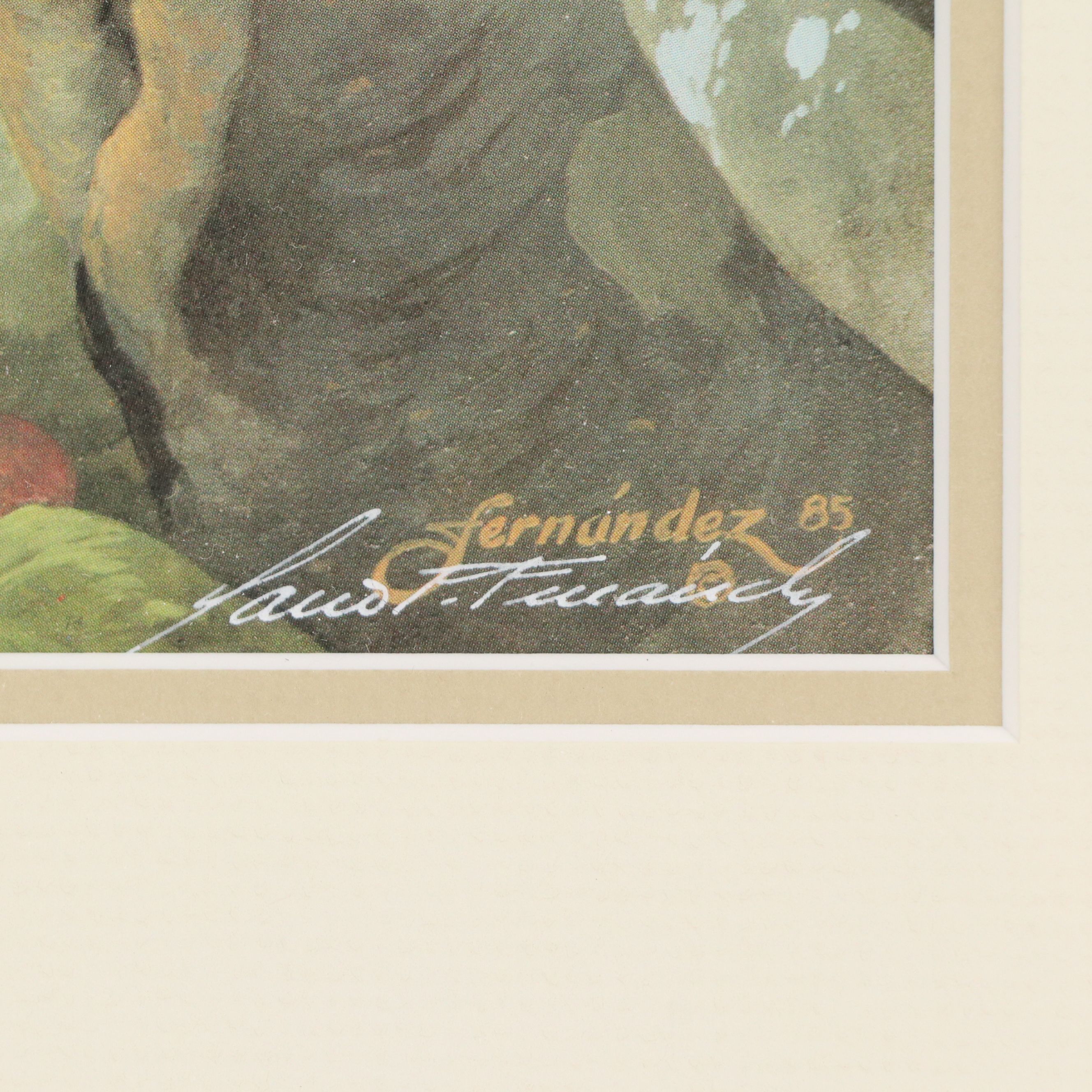 Mario Fernández Offset Lithograph "Spring Robins" and More