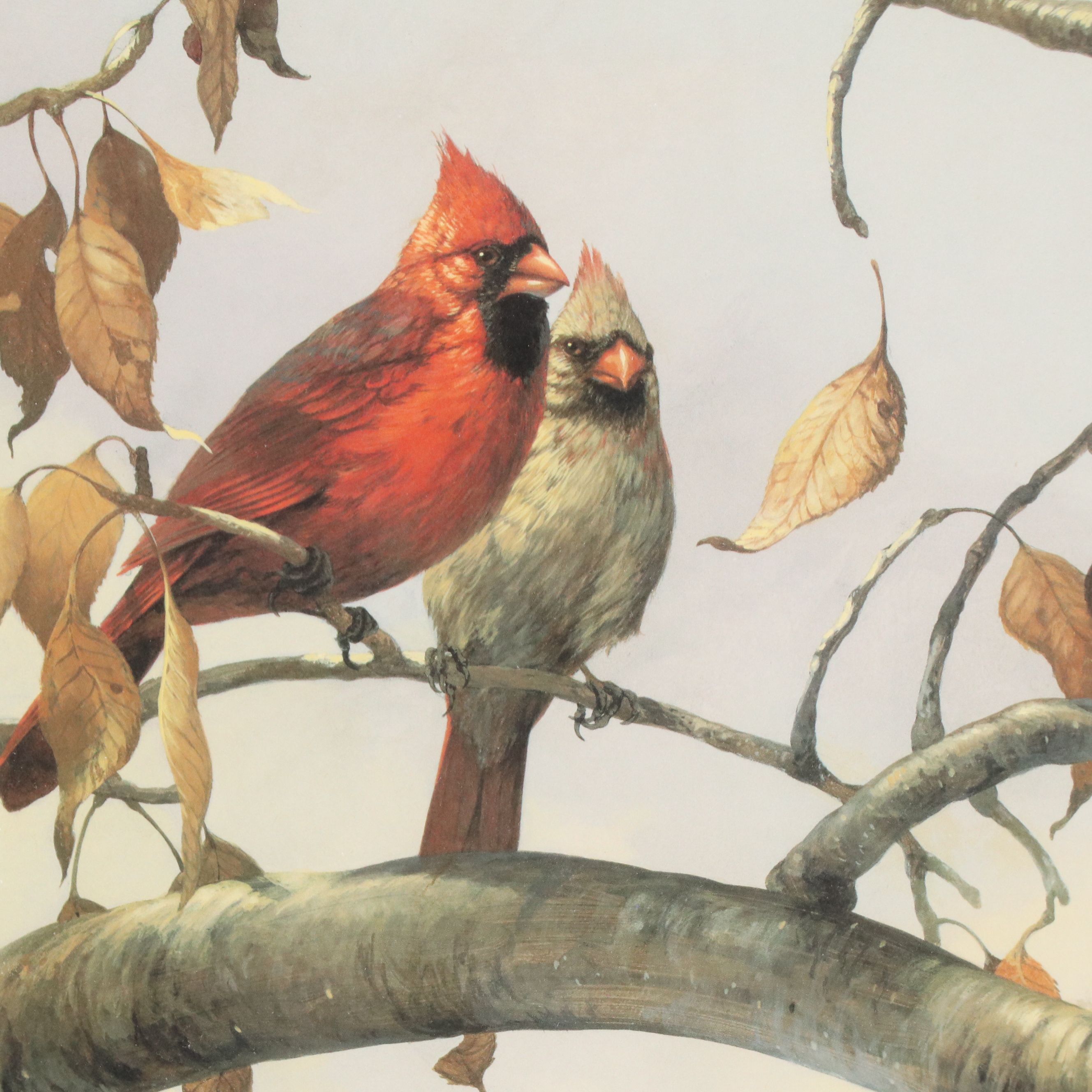 Mario Fernández Offset Lithograph "Spring Robins" and More