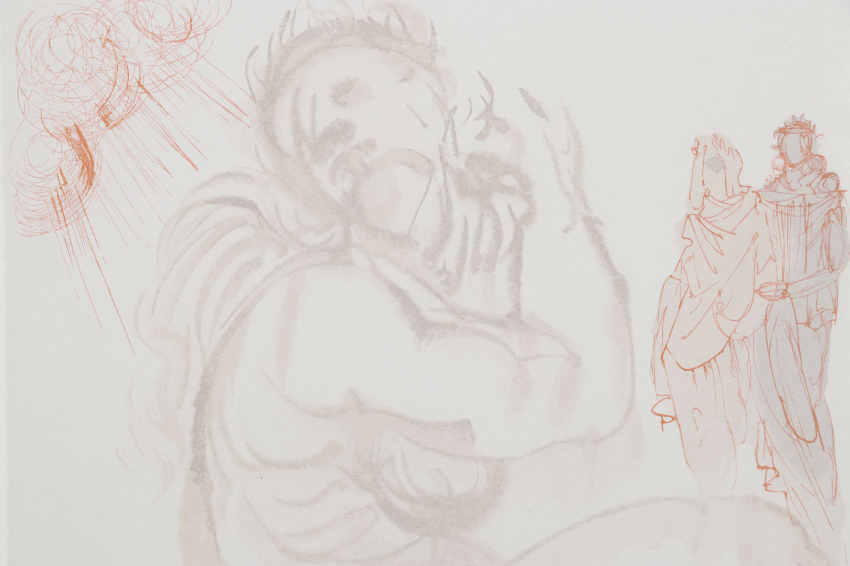 Salvador Dalí Wood Engraving "The Siren of the Dream," 1960 – 1964