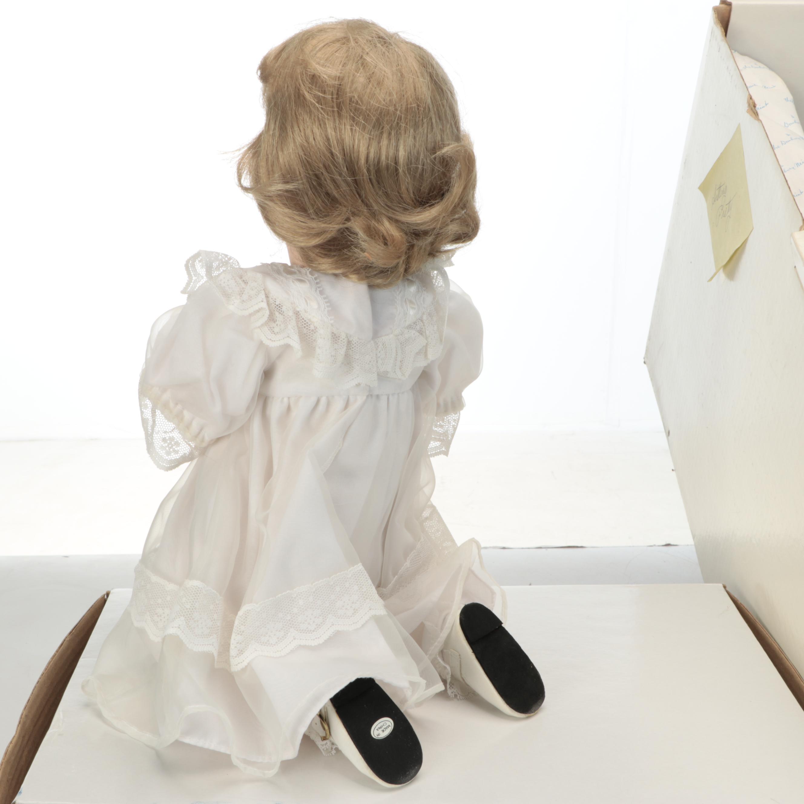 Danbury Mint "Patience", "A Child's Prayer" and "Sitting Pretty" Porcelain Dolls