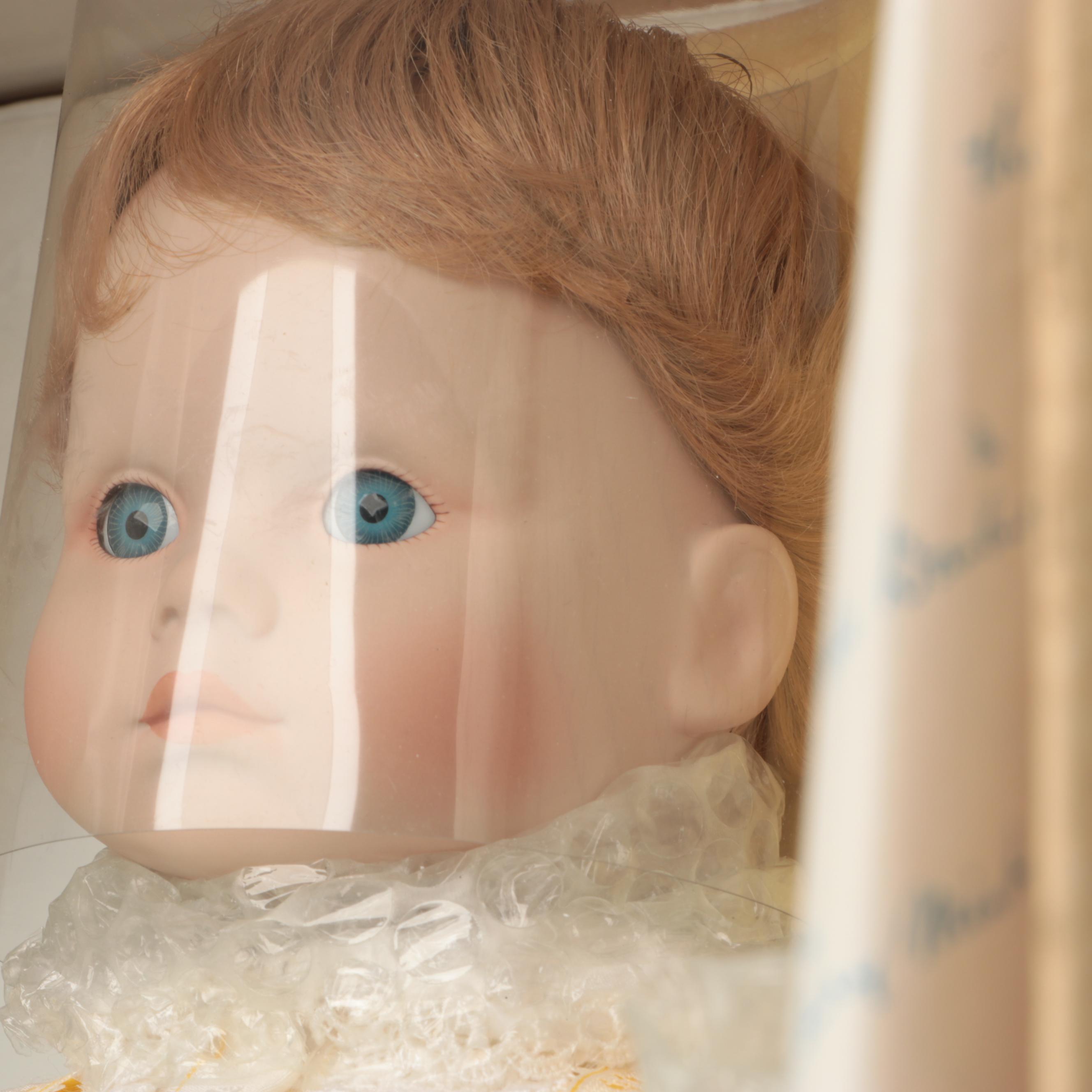 Danbury Mint "Patience", "A Child's Prayer" and "Sitting Pretty" Porcelain Dolls